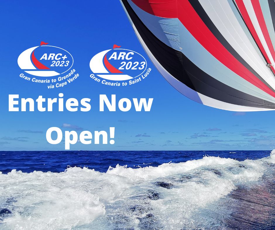 NEWSFLASH - Entries are open: You can now join ARC+ or the ARC in 2023!! Request an information pack  at ww.worldcruising.com/contact
#ARCrally #arc2023 #ARCPlus  #GranCanaria #GreatDestination #SaintLucia #PureGrenada  #YourAdventureStartsHere