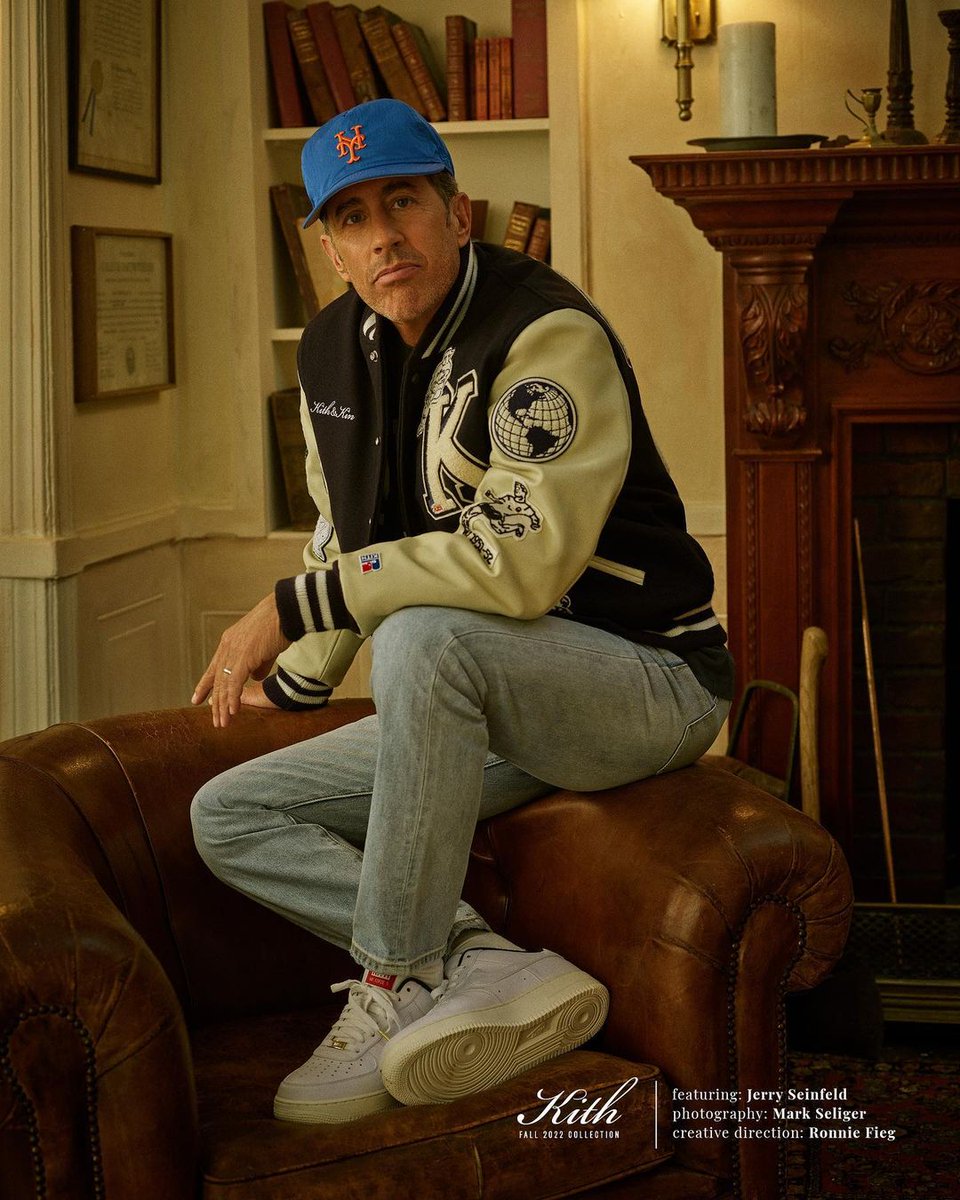 Jerry Seinfeld for <a href="/KITH/">Kith</a> Fall 2022

Photography by Mark Seliger

Collection releases this Friday at all Kith shops, Kith.com &amp; EU.Kith.com.