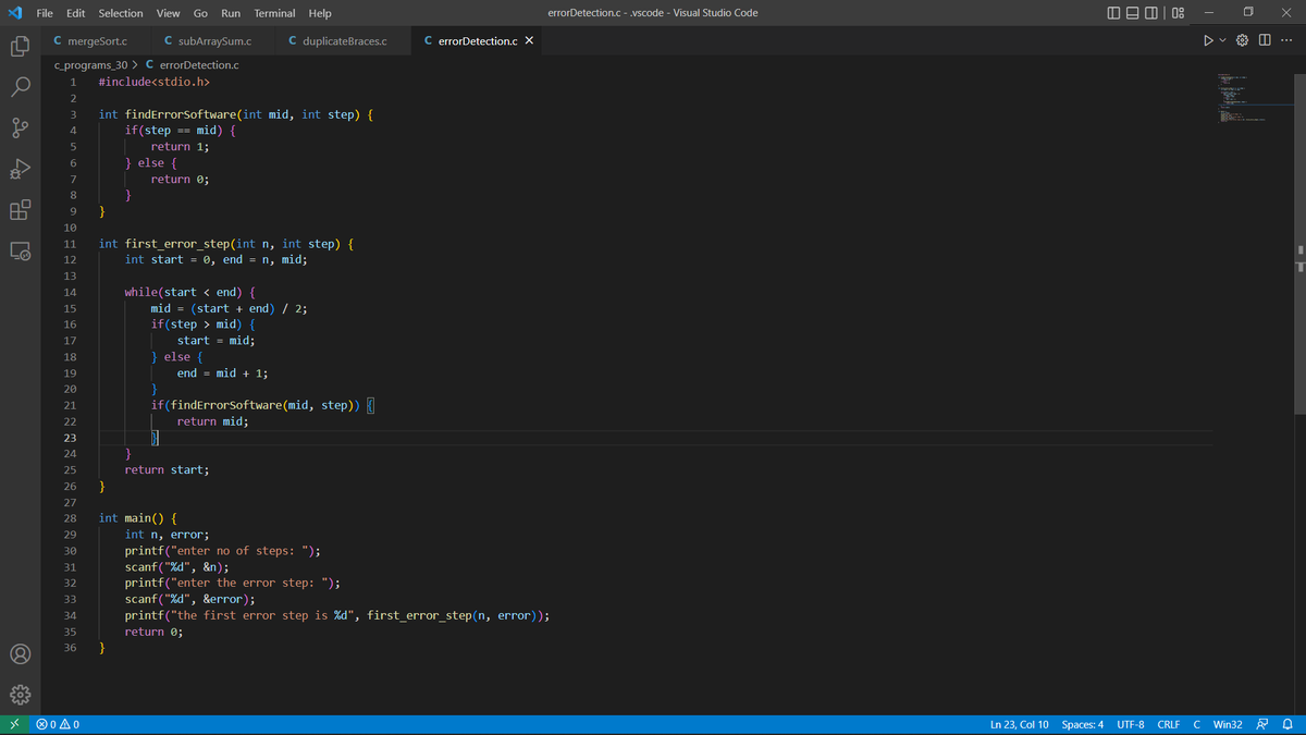 RamyaKorupolu's tweet image. Day-13/30
Program to find the first step of the error in the given code in minimum time complexity.
#coding
#30daycodingchallenge
@theedumoon