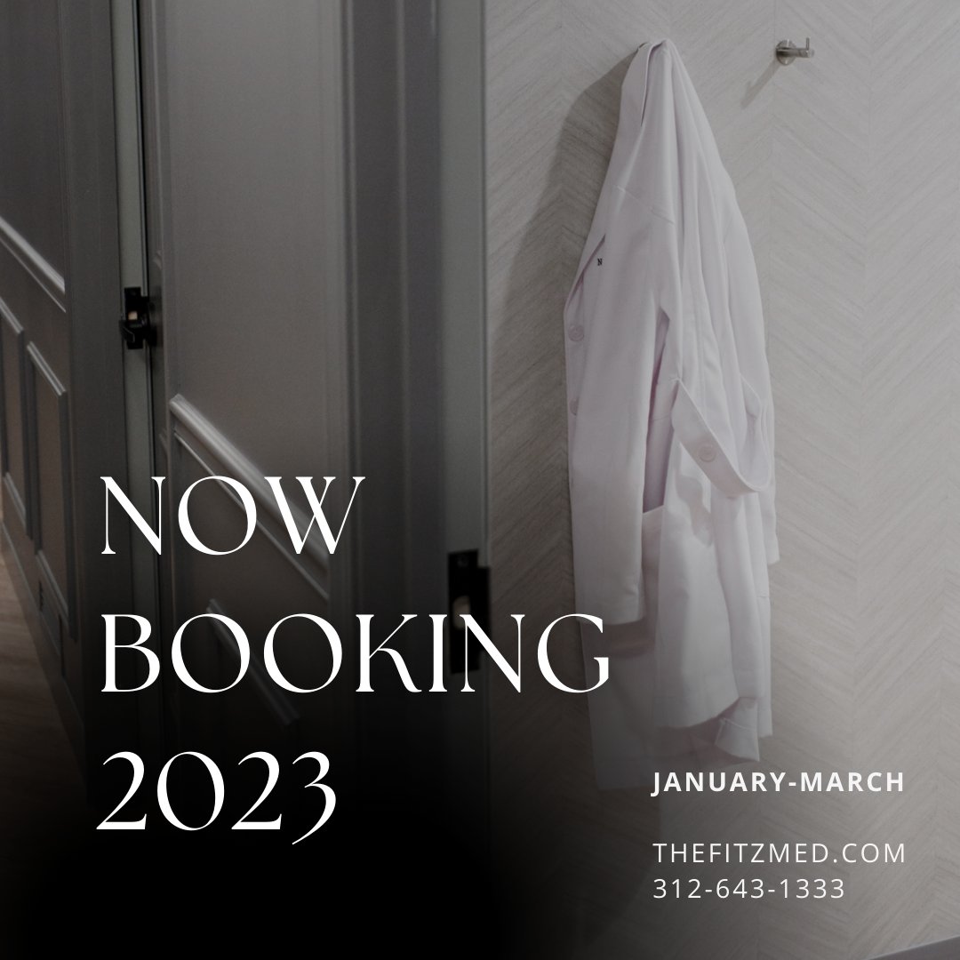 thefitzmed's tweet photo. It's official: we are now booking for 2023 appointments from January-March! Head to https://t.co/GOUBFAdfwO to set-up your appointments and start the new year feeling refreshed and confident. #THEFITZ https://t.co/jnbNtdI3sN