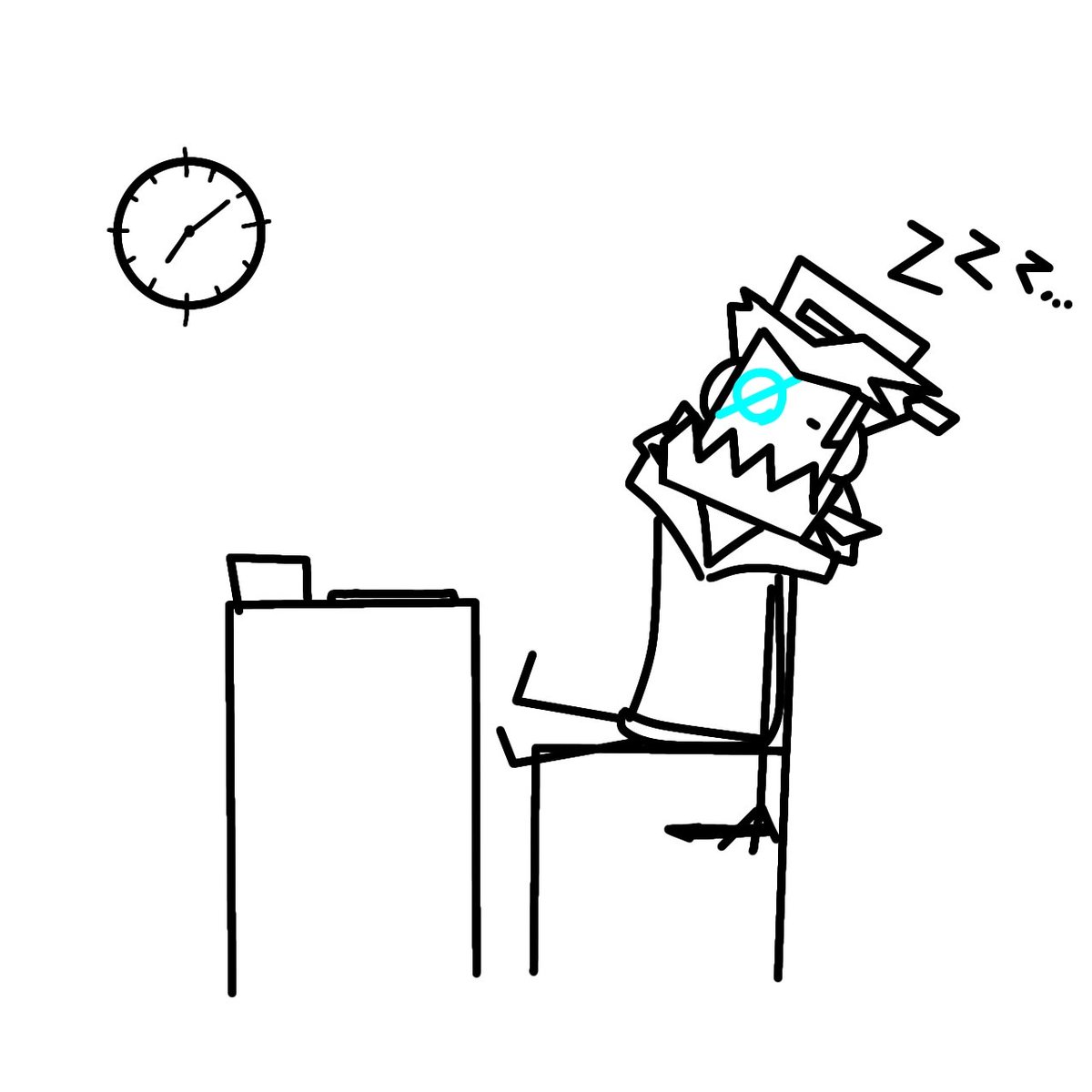 J4XON_XD's tweet photo. Me everyday after I arrived at school
#boringclass #doodle https://t.co/6yMyXW6W1x