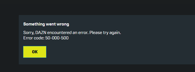 clickryan's tweet image. #dazn Yet another #fail day by Dazn - can't login - homepage won't even login! 

Will your apologies play a part in what you charge me this month! #failAgain Arghhhh