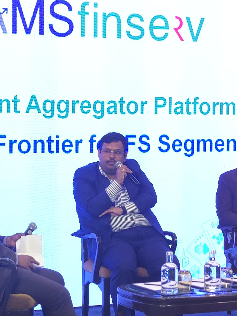 Camsonline's tweet photo. "#Fintech will help streamline the value chain and #AccountAggregators can help cut down costs. It allows every #FinancialService provider to offer products at smaller ticket sizes. This ensures that financial inclusion is real." -@ProfNileshGupta, adding his insights at #AAForFS https://t.co/Ugu9dQs8T3