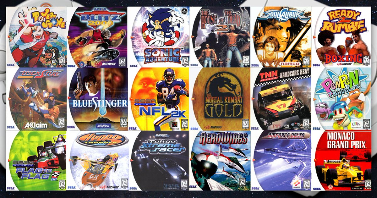 𝐃𝐫𝐞𝐚𝐦𝐜𝐚𝐬𝐭 𝐀𝐞𝐬𝐭𝐡𝐞𝐭𝐢𝐜 on X: Dreamcast Launch Lineup from  9-9-99  / X