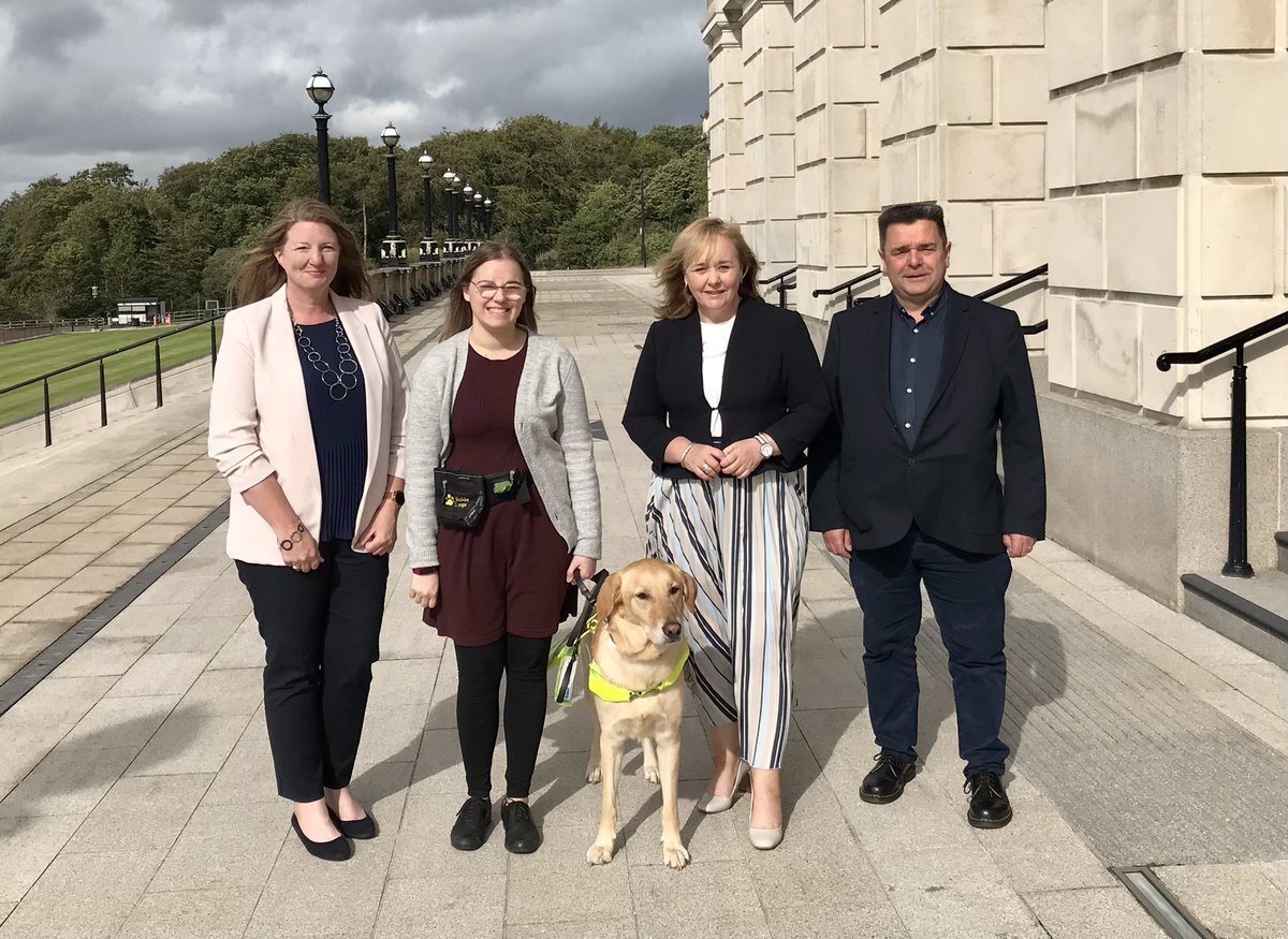 MMcIlveenDUP's tweet photo. I had a very positive meeting today with @guidedogsni &amp; @HabVIUK_org_uk We will continue to work together to support young people with visual impairments. https://t.co/7WEFzSPthf
