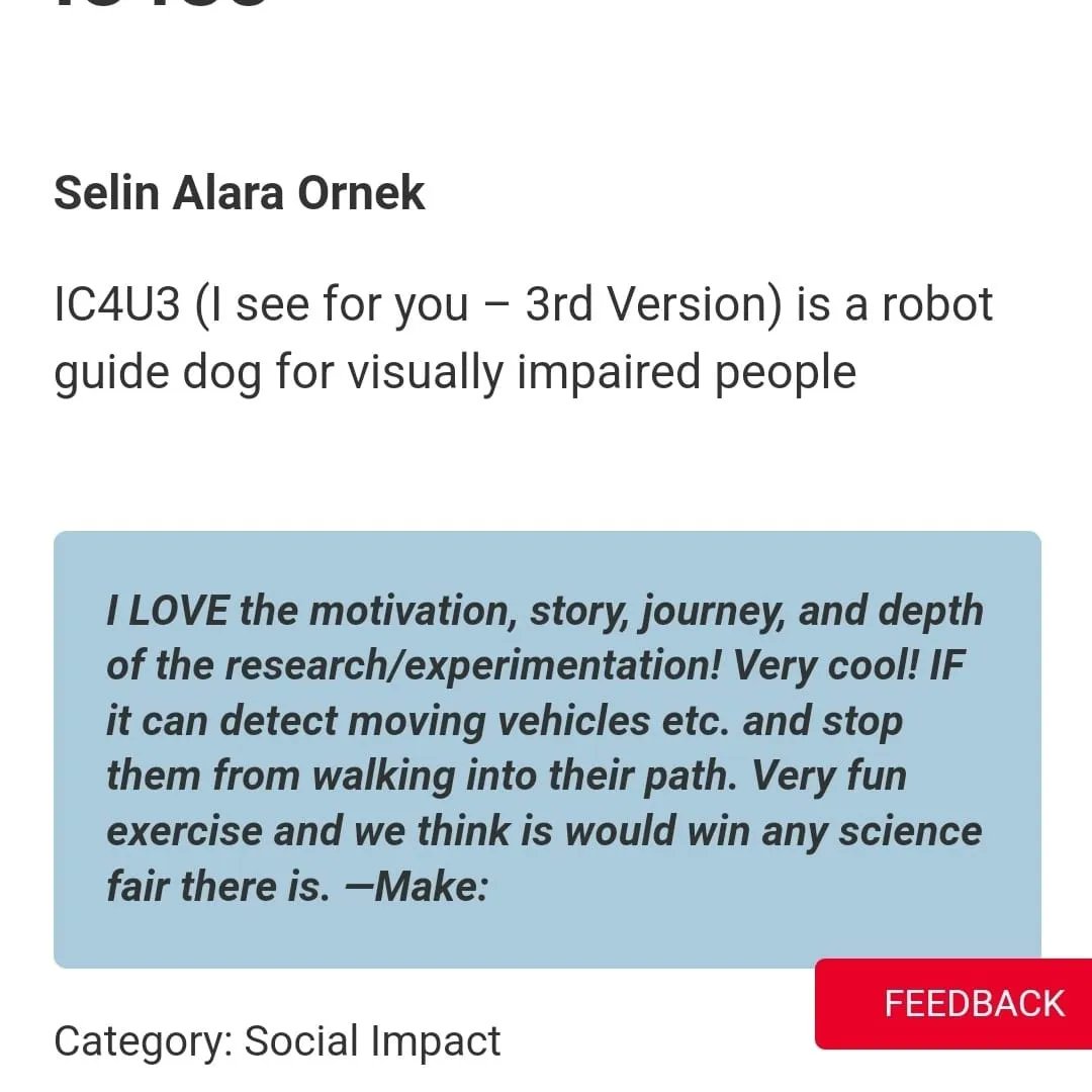 Selinoid2's tweet photo. I'm so happy that I have won the "Young Maker Award" at the first amazing  maker awards by @make I love you #ic4u. Korsan this one is for you ❤️
#selinoid #amazingmaker #robotguidedog #make #makerfaire #makersgonnamake #amazingmakeraward #ilovemydog #socialimpact #ai4good https://t.co/FJUtPVmNrh