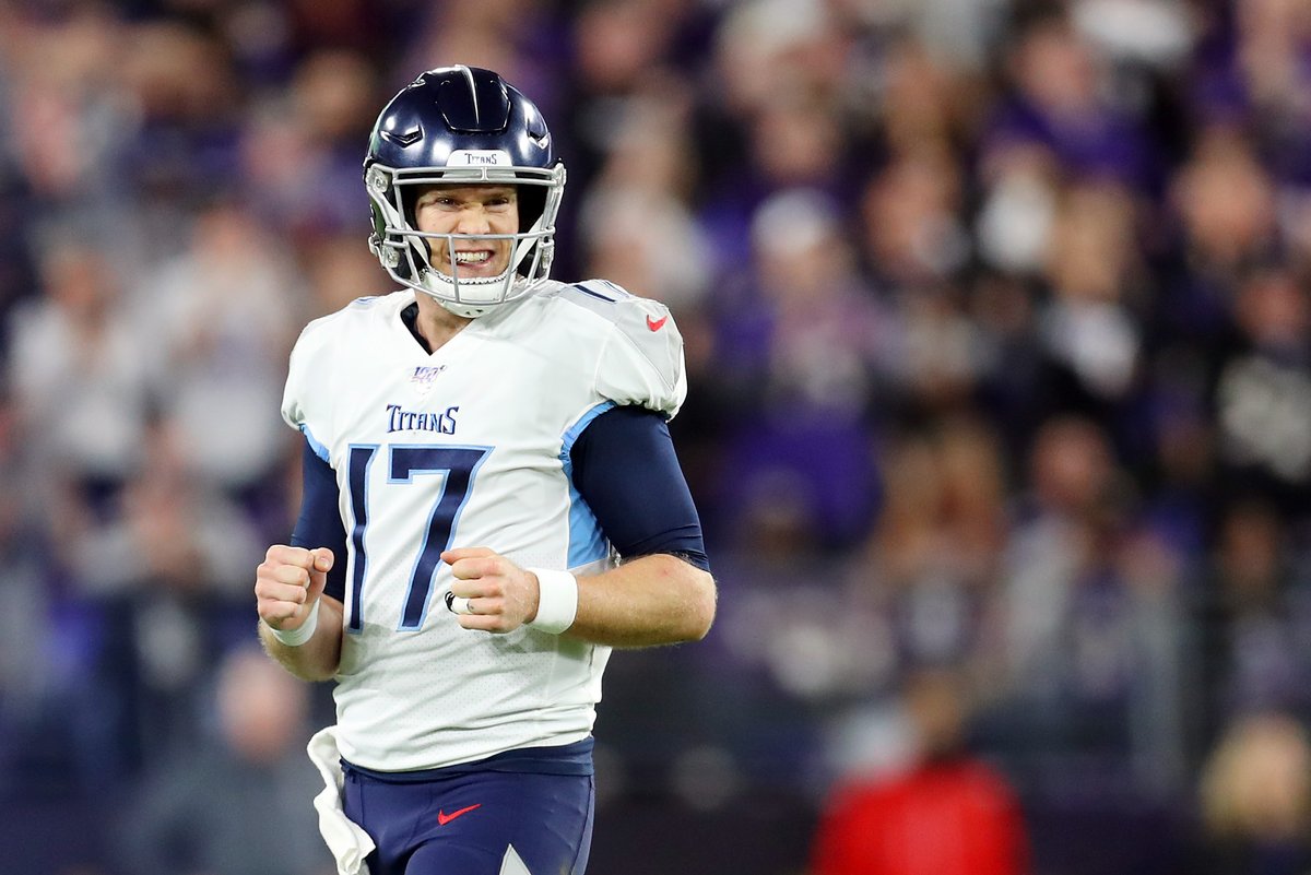NFLonCBS's tweet photo. Most QB Wins in NFL since Ryan Tannehill made his first start for Titans*

Aaron Rodgers            34
Patrick Mahomes       32
Ryan Tannehill            30
Tom Brady                   30
Josh Allen                    30

*Week 7, 2019 https://t.co/UBKR9Mxcu7