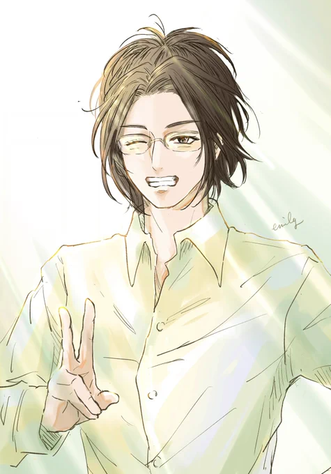 皆さんの見てたらやっぱり描きたくなったハンジさんらくがき! 