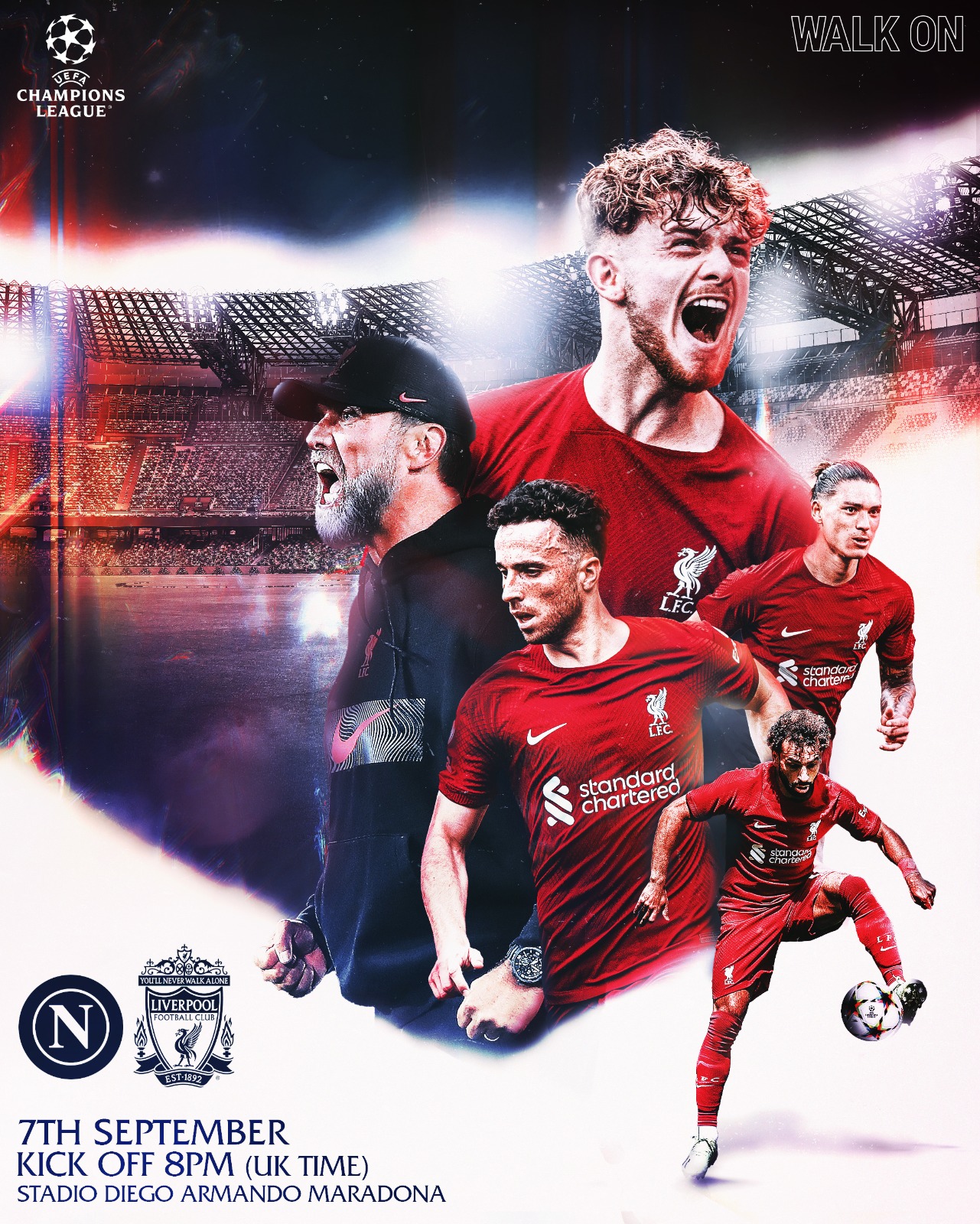 liverpool'un napoli maçı öncesi görseli