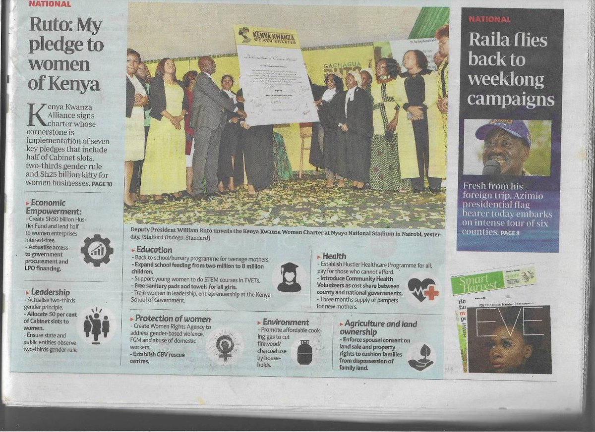 saoyogriffith's tweet photo. Dear .@WilliamsRuto,we will not be silent observers in this presidency. We will walk the journey with YOU from the start. Steering U back when U deviate, advising,cheering &amp;sometimes chastisting if need be to course-correct.Women MUST feature in YOUR government unapologetically. https://t.co/JKlYeNjg7e