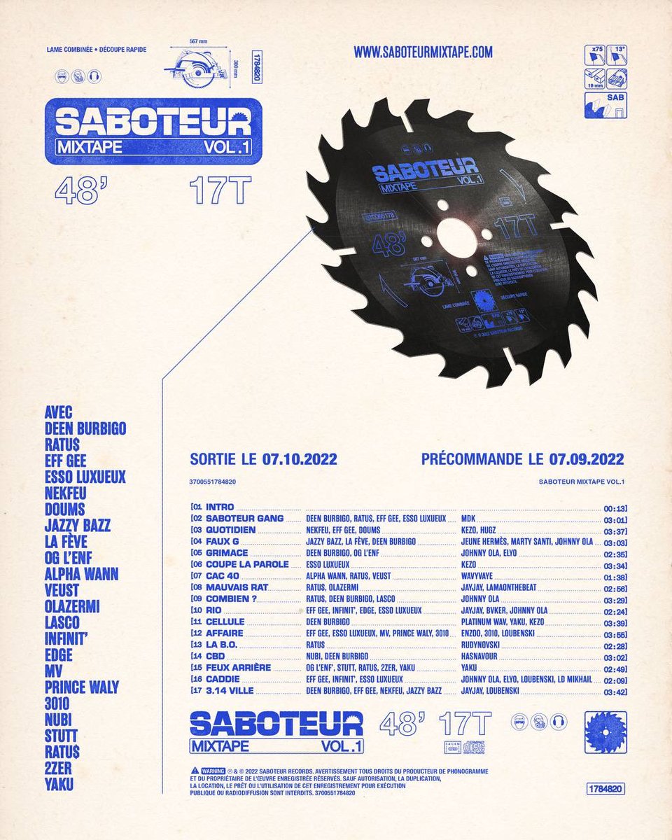 saboteurparis's tweet photo. Rendes vous demain 12h sur : 
https://t.co/wgOmmZodtF https://t.co/cZa1AIriHy