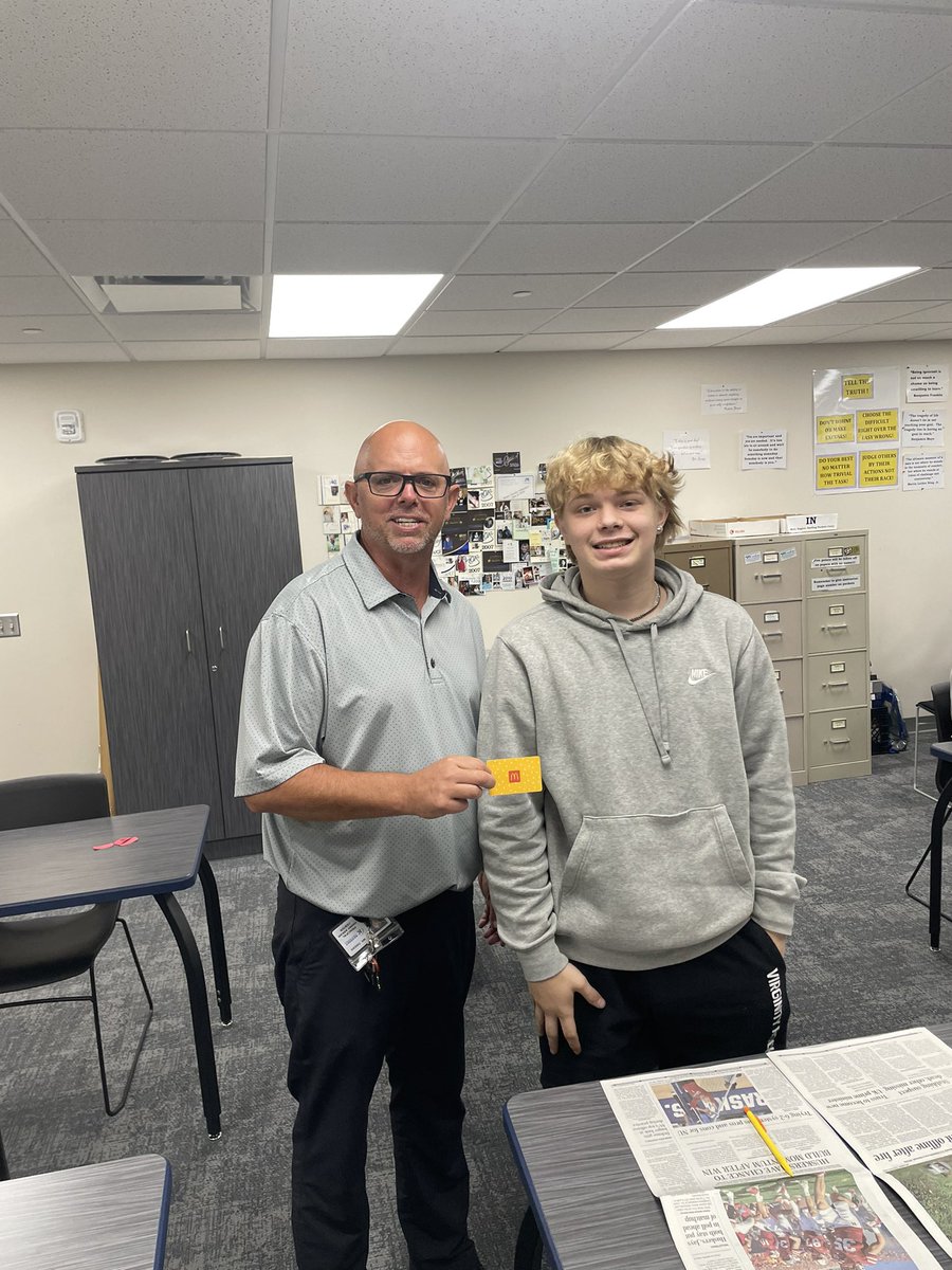 HannyArram4KPS's tweet photo. Congrats to Matthew for earning a gift card to @McDonalds compliments of @GraczykLawn
We appreciate our community partners who help reward attendance at school
#attendancematters @KearneySchools #4kps https://t.co/SnO9B9DJDO