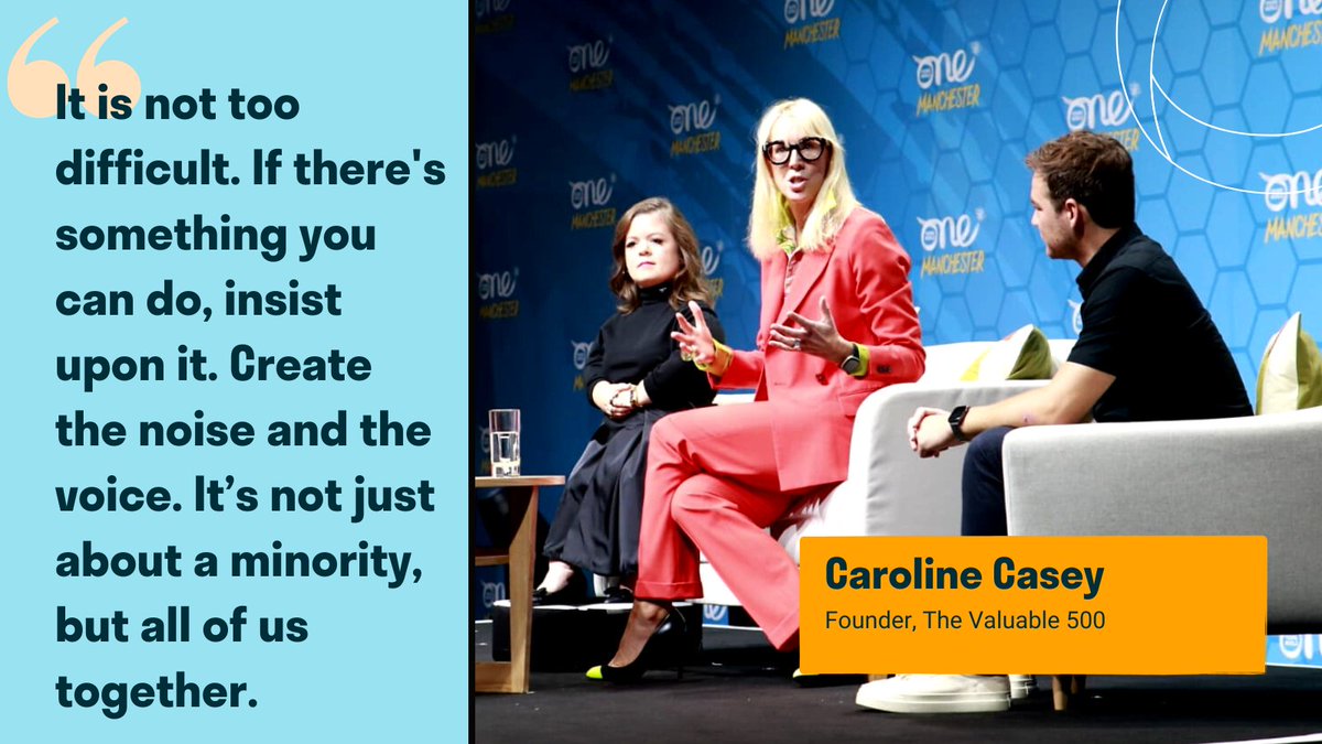 '2014 was the first time disability had been on the main stage of a multi-disciplinary global event. That was here, in One Young World. Look how far we've come.' - @CarolineBinc #OYW2022