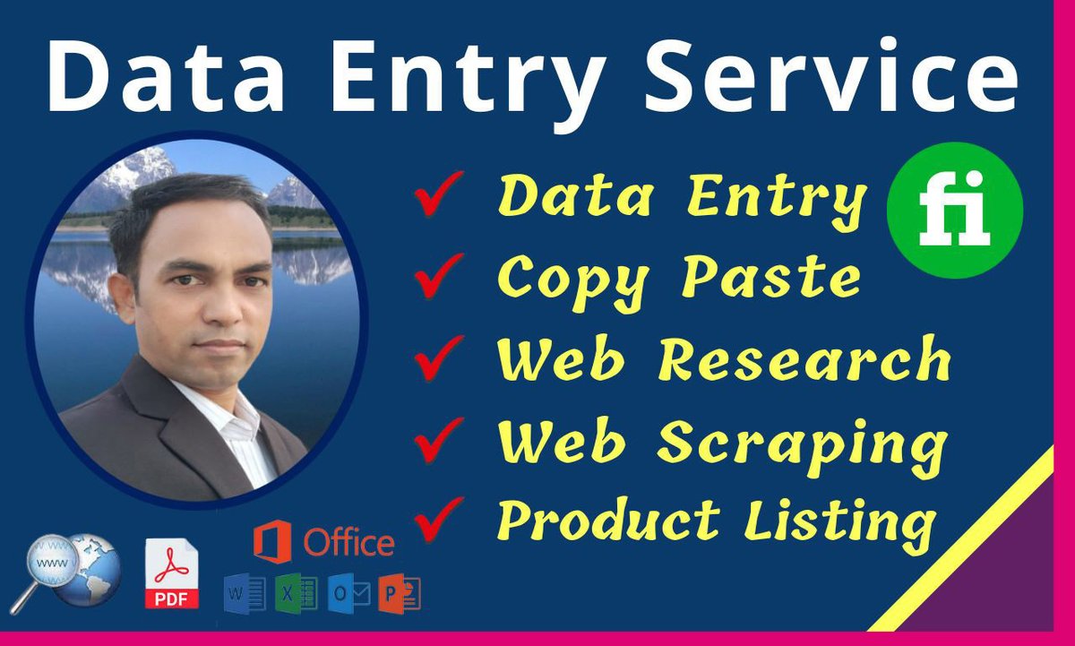 imeusufali's tweet image. Are you looking for a reliable Data Entry Operator for your business? then you are in the right place.

Fiverr: fiverr.com/mdeusuf506
Gig: bit.ly/3NS2nkp
 
#dataentry #data #dataentryprovider #dataanalytics  #remotework #adminsupport #dataentryprojects #dataanalysis