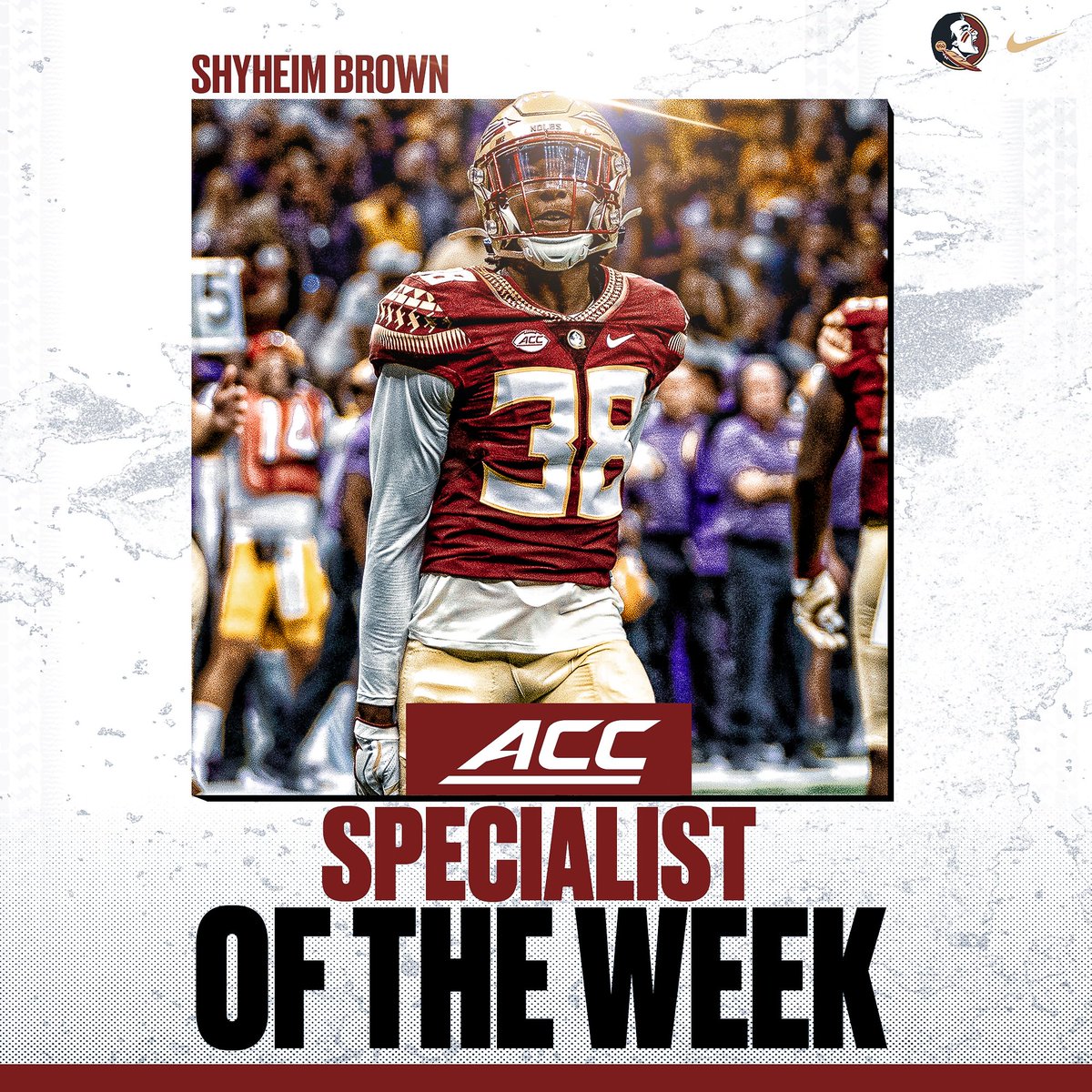 Congratulations to our ACC Players of the Week! WR - Ontaria Wilson DL - Jared Verse Specialist - Shyheim Brown 🔗: noles.co/Sept6ACCPOW #NoleFamily | #KeepCLIMBing