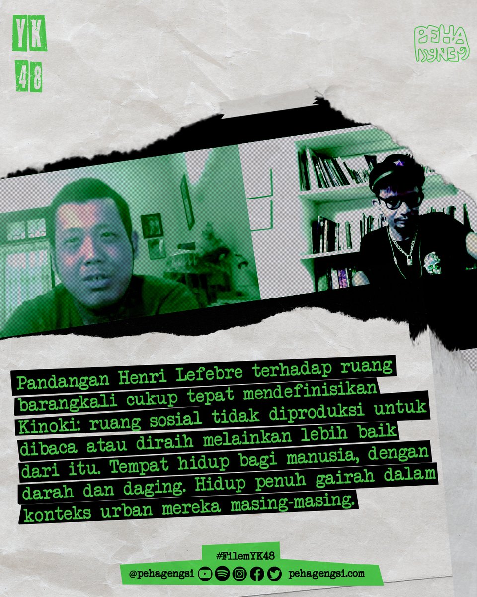 pehagengsi's tweet photo. Cerita sebuah ruang putar film alternatif di Jogjakarta, #Kinoki #BukanBioskopbukanCoffeeShop @adrianjonathan
Bagaimana kabar ruang putar film alternatif di kotamu? Kami ingin tahu, syukur2 bisa mampir...
Selengkapnya: https://t.co/KY4vsmPGx1 🤳 https://t.co/txHCJD9D5m