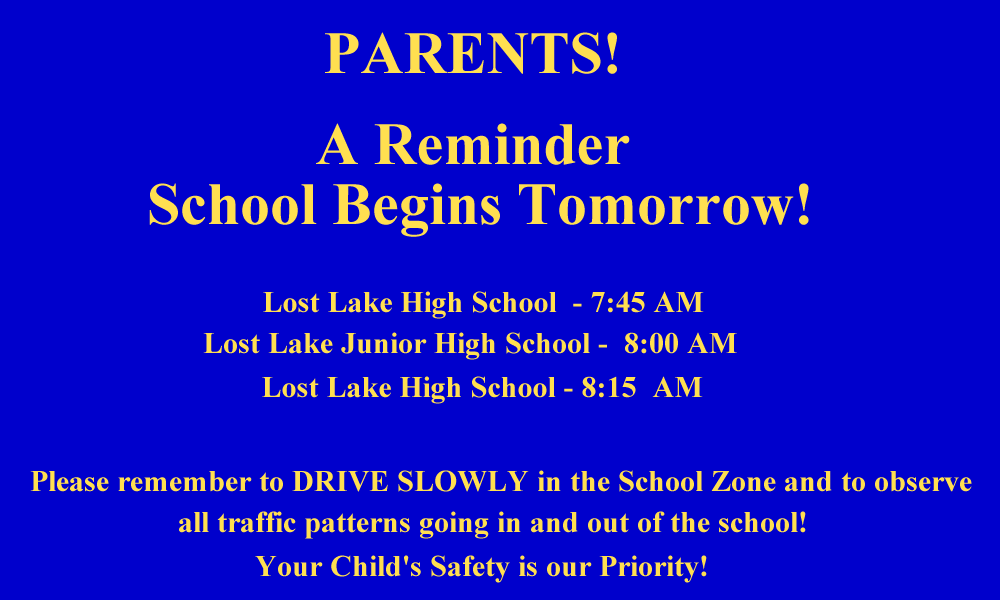 LostLakeRP's tweet photo. Y'all, Disco Dan McCall here with a reminder-School starts TOMORROW! Y'all make sure your young'uns is there on time! 

And y'all, be mindful-Sheriff Spencer (@GoodWithHisHand )  and his Deputies will be out there on patrol to make sure the kids is safe!

Don't speed! Drive Safe! https://t.co/olSDMlWOzM