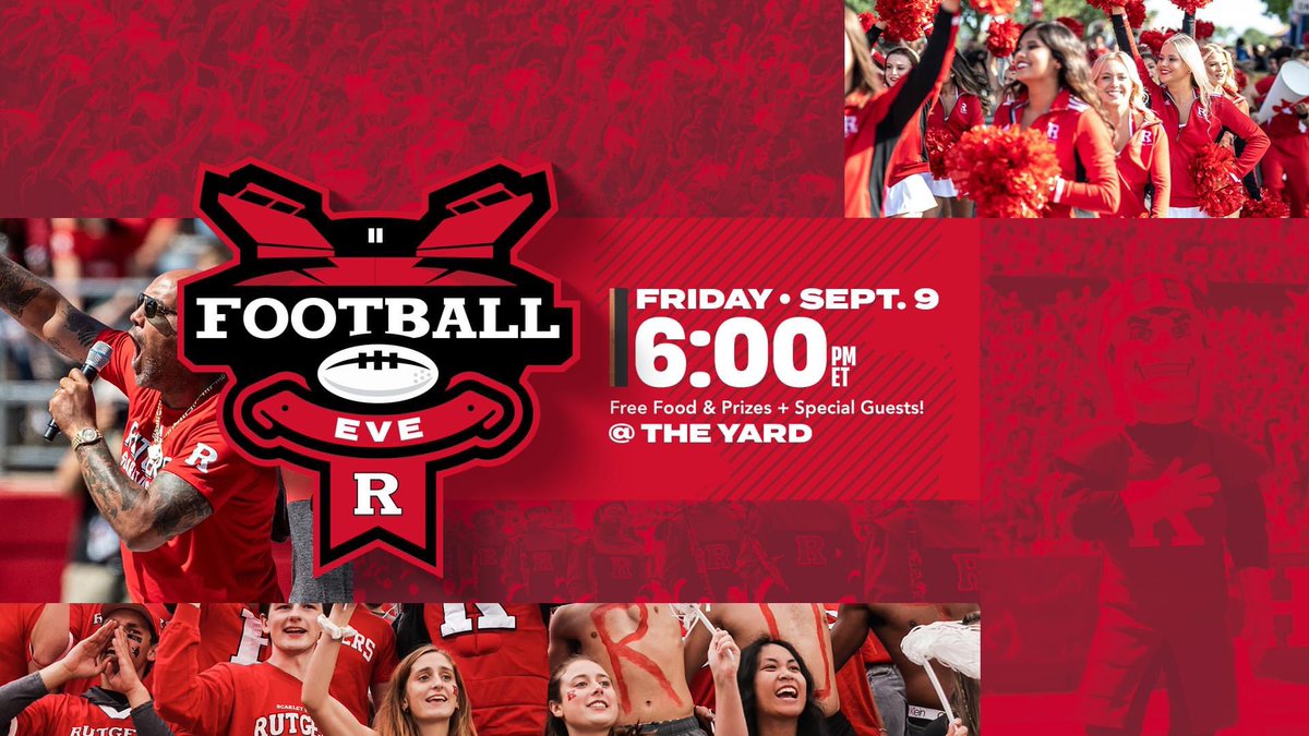 RFootball's tweet photo. Football Eve this Fri‼️
✔️Free Food
✔️T-Shirts
✔️Special Guests

Student Season Ticket Holders check your emails for your exclusive opportunity👀

#CHOP | 🪓 | #GoRU https://t.co/ZZ9Qxn80bm