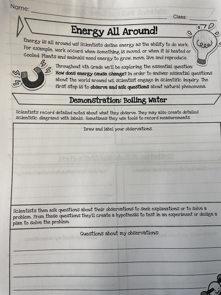 HudsonRTrader's tweet photo. Day 1 of 4th Grade Science done! I’m excited to build a wonderful atmosphere for the next generation of leaders! #StemEducation #elementary #energy https://t.co/Q0PUWnRn0Y