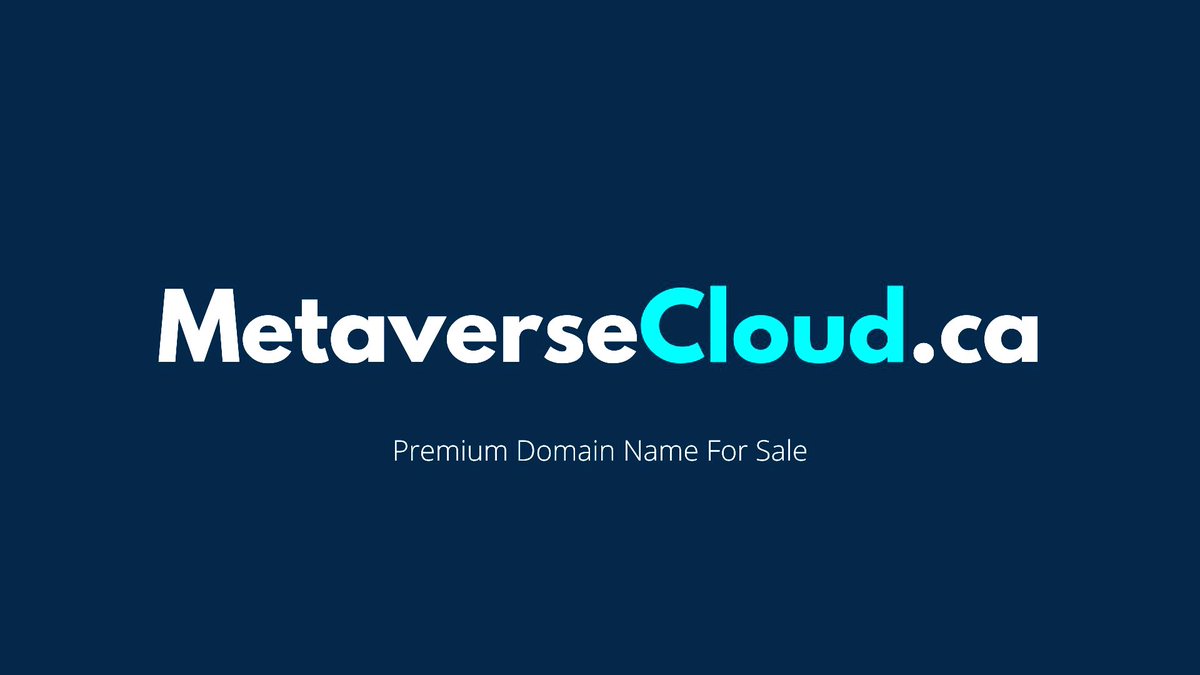 domains_perfect's tweet photo. https://t.co/cUZU2WYq4f $7,500

#Domainname For Sale
#Metaverse #Metacloud #Cloud #MetaverseCloud #blockchain #metaversegame #App #DeFi #NFT #NFTs #Meta #Business #Startup #Domains #Branding #Hosting #CloudComputing #VR #digital #ML #tech #games #fintech #Crypto #Web3 #AR #XR #AI https://t.co/5tAfSx5QFp
