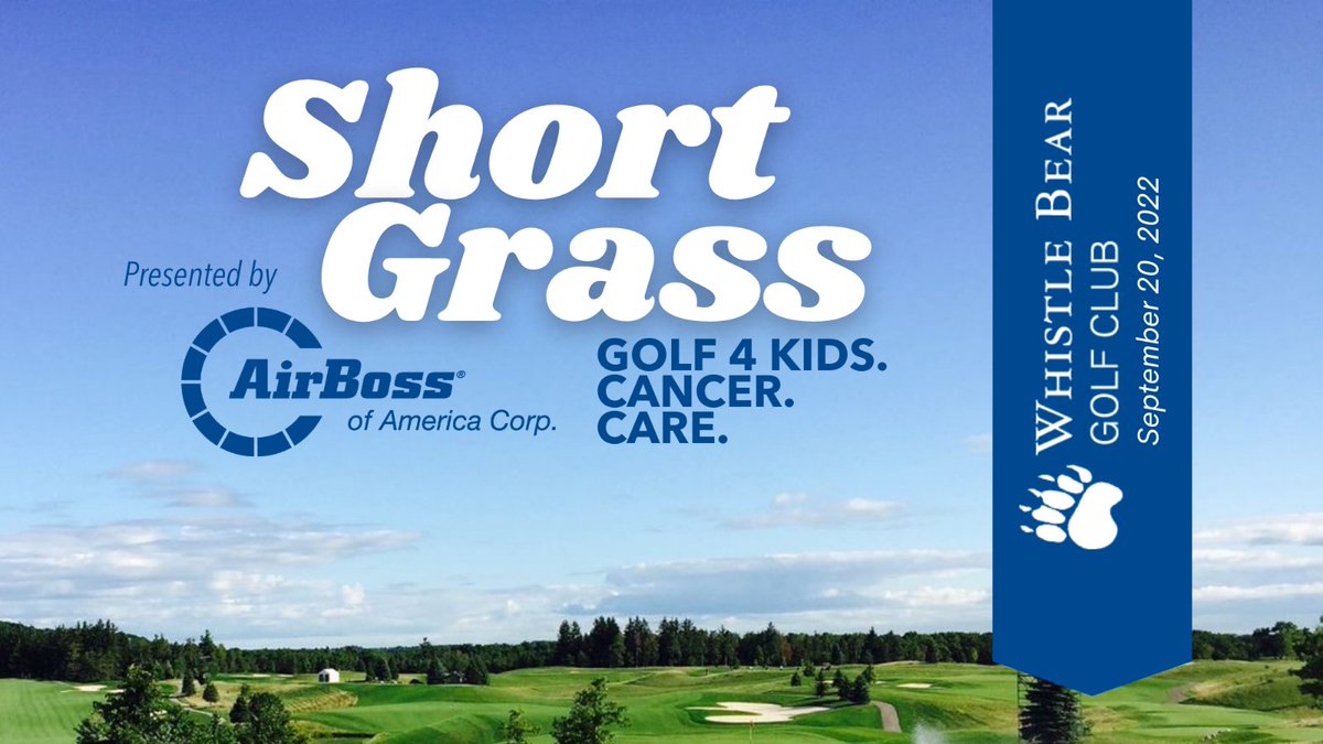CareNeverStops's tweet photo. The Short Grass Golf 4 Kids. Cancer. Care. event is only two weeks away and there are still corporate foursomes available! 

Why not get three colleagues or business partners together for an excellent day of golf? ⛳️ 

Sign up👉 https://t.co/sNkJHHlVju https://t.co/TQmLqYq8F7