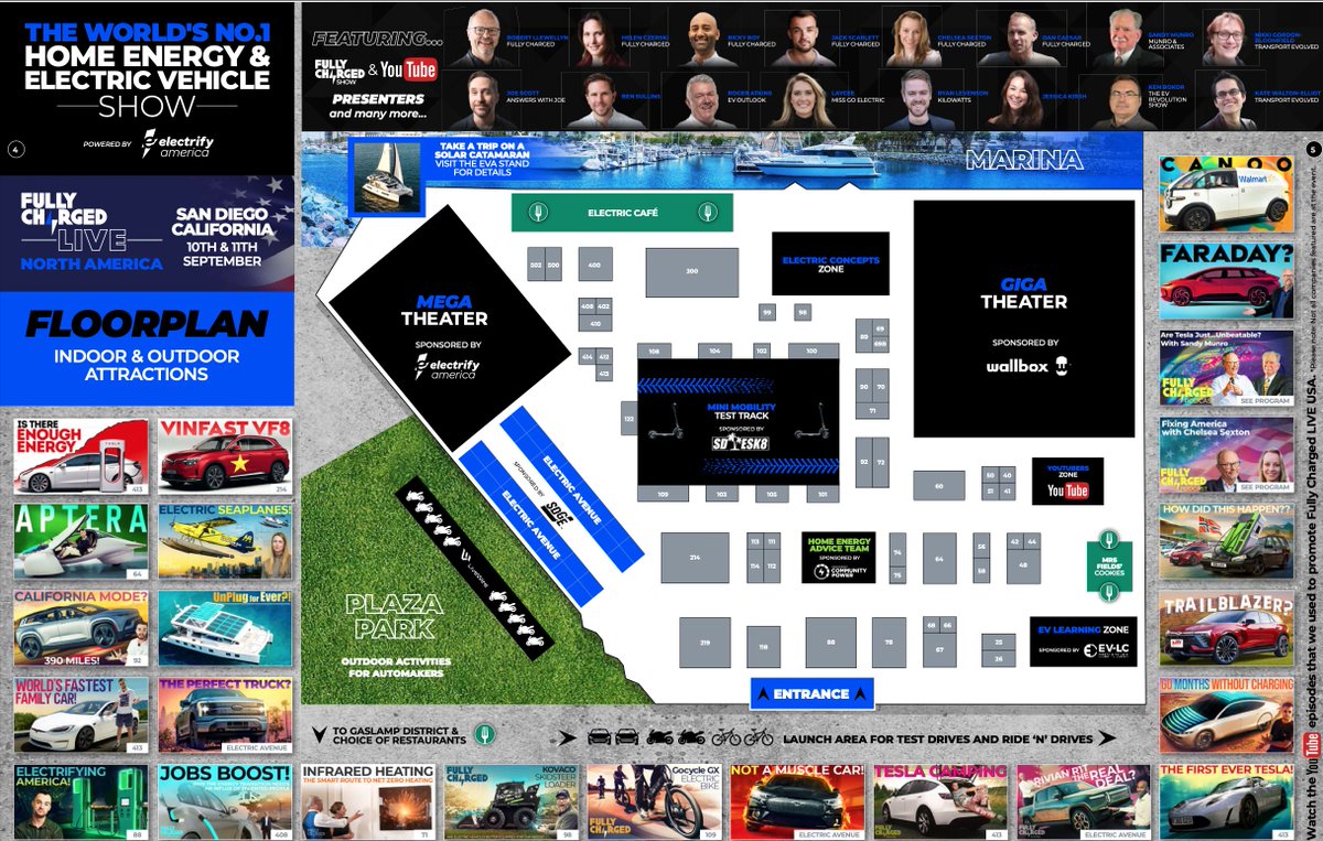 EVRevShow's tweet photo. Final "push" is on for #FullyChargedLive #FullyChargedUSA show this weekend in San Diego! I'll be at booth #414.
The Schedule is out and I still have some free passes left...email me at EVRevolutionShow@gmail.com!
See you there!
#ElectricVehicles
https://t.co/JjFHYJioWv https://t.co/bN5eNKtjjw
