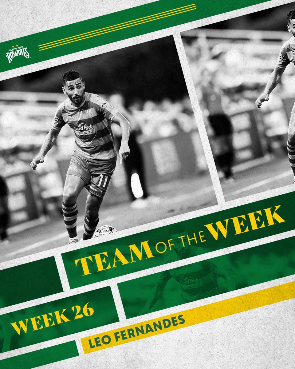 TampaBayRowdies's tweet photo. Twice the Rowdies, twice the fun on @USLChampionship Team of the Week!

@JordanScarlet15 🤝 @Leofernandes_11 

📰 https://t.co/NLGdYm2Hsy https://t.co/LpPrddnawf