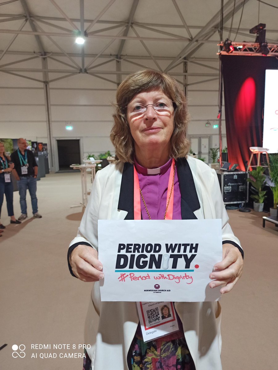 NorChurchAid's tweet photo. Breaking the taboo of menstruation at #WCCAssembly #Karlsruhe2022. All women and girls should be able to manage their menstruation in a healthy and safe manner - with dignity. #PeriodsWithDignity. @Oikoumene  @ACTAlliance https://t.co/NfyNM5P3s3