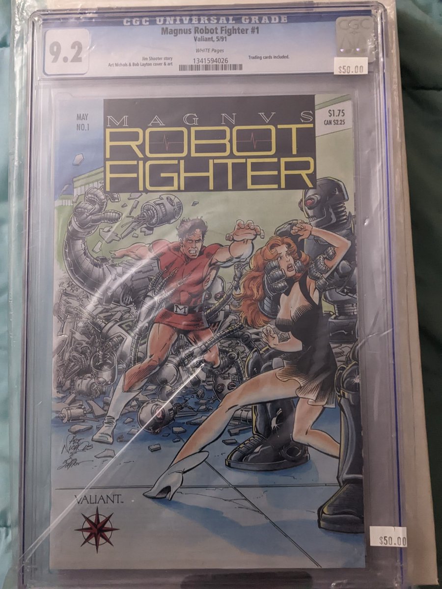 starter_comics's tweet photo. #giveaway Magnus Robot Fighter #1 - Steel Nation Part 1: Protector released by @ValiantComics on May 1991 Follow @startcomicbooks https://t.co/wk9P7QKuCF