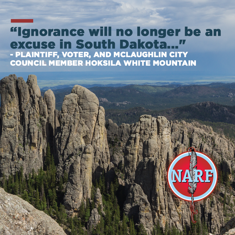 NDNrights's tweet photo. BREAKING: The Rosebud Sioux Tribe, Oglala Sioux Tribe, Lakota People's Law Project, and individual voters negotiated a settlement agreement under which South Dakota will finally offer the voter registration opportunities required by law. READ:
https://t.co/Nmo9Ioh0UE https://t.co/gkNjRlzHyu