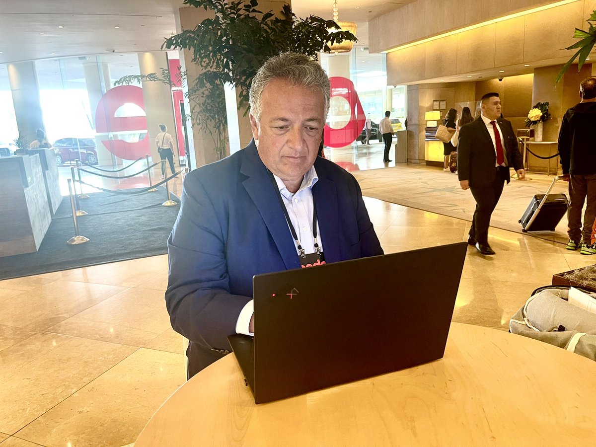 NoubarAfeyan's tweet photo. Last minute prep for my talk about code-based medicines at #codecon. Open to tips on being interviewed by @karaswisher....@Recode https://t.co/duafoR8uHi