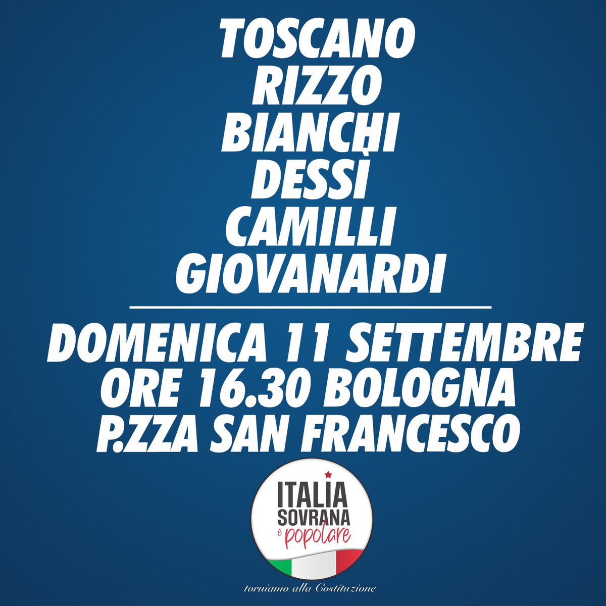 MarcoRizzo1959's tweet photo. Ci mandano le loro bollette, riempiamo le nostre piazze con Italia Sovrana e Popolare https://t.co/dYwSWBkTkK