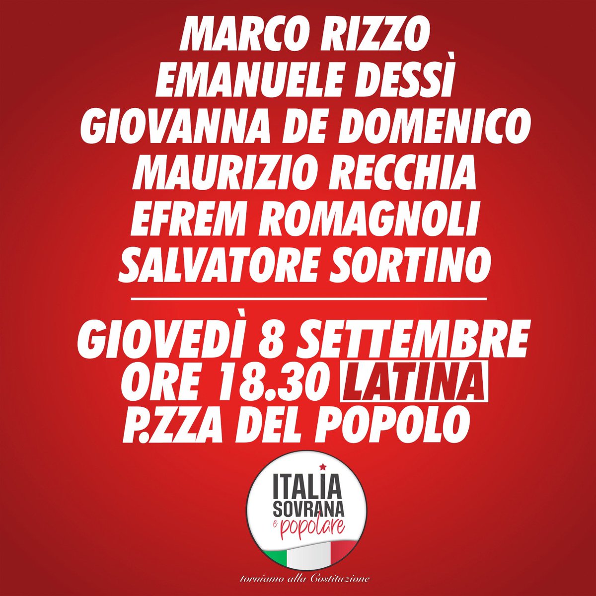MarcoRizzo1959's tweet photo. Ci mandano le loro bollette, riempiamo le nostre piazze con Italia Sovrana e Popolare https://t.co/dYwSWBkTkK