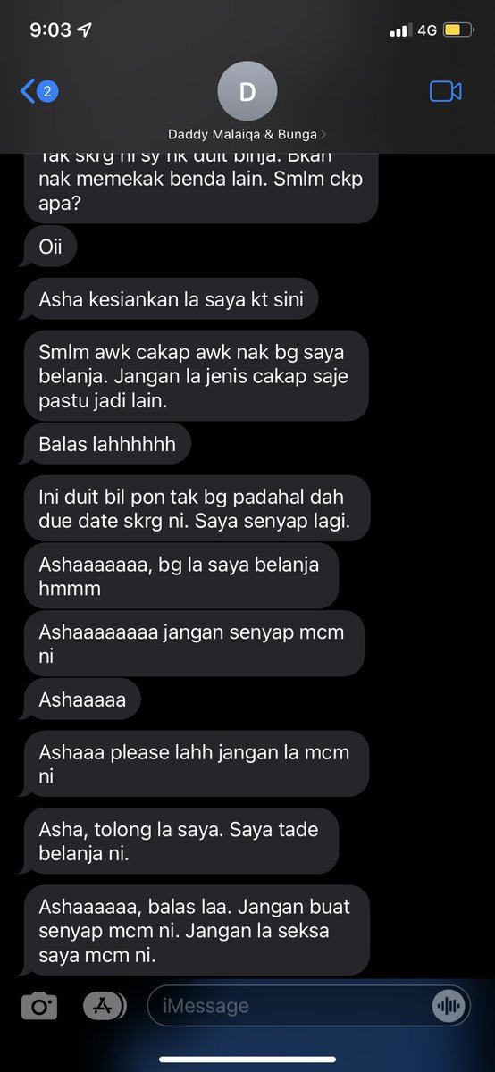 moonnandsalt's tweet photo. benda kalau kau tak ada masalah dengan anak aku okay jee taw. nie nafkah 1sen pun tak bagi, pahtu duk mintak aku lagi duit belanja 🙄 haaaa sundal, betina nie laaa yang kau duk mintak duit lagi kann 😂 https://t.co/meqXquFd7U