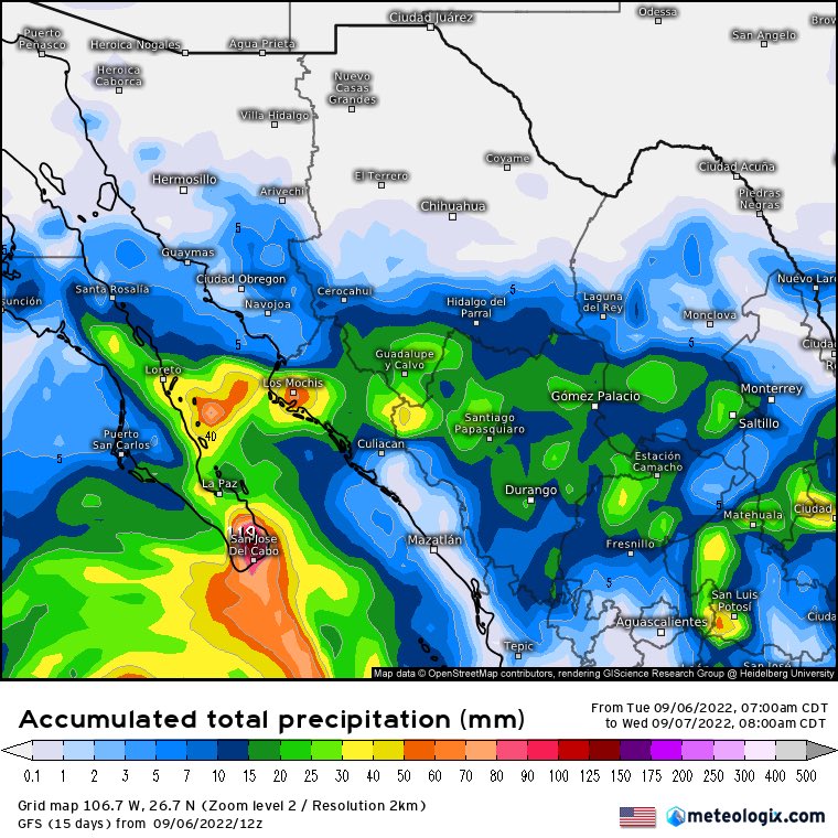 InfoMeteoro's tweet photo. 🔴ADVERTENCIA MARTES🔴

❇️⛈FUERTES LLUVIAS/TORMENTAS en BCS, Sin, Dgo, Coah, NL, Tamps, Zac, SLP, Mich, Gto, Qro, Hgo, Ver, EdoMex, Mor, CDMX, Gro, Tlax, Pue, Oax, Tab y Chis.

⚠️PRECAUCIÓN por:
-Inundaciones, corrientes peligrosas
-Granizo y ráfagas de viento https://t.co/FvOGGrylVF