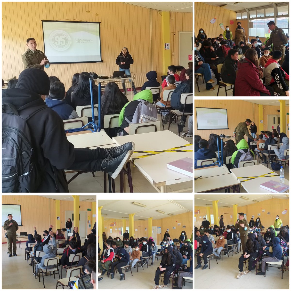 CarabLosRios's tweet photo. Jefe de Tcia Los Jazmines y @CarabMicc de la 1ª Comisaría realizan charla sobre bullying, grooming y acoso callejero a los alumn@s del Colegio Deportivo #LosJazmines.
#LaPrevenciónEsNuestraEsencia https://t.co/gkZC1C5qq6