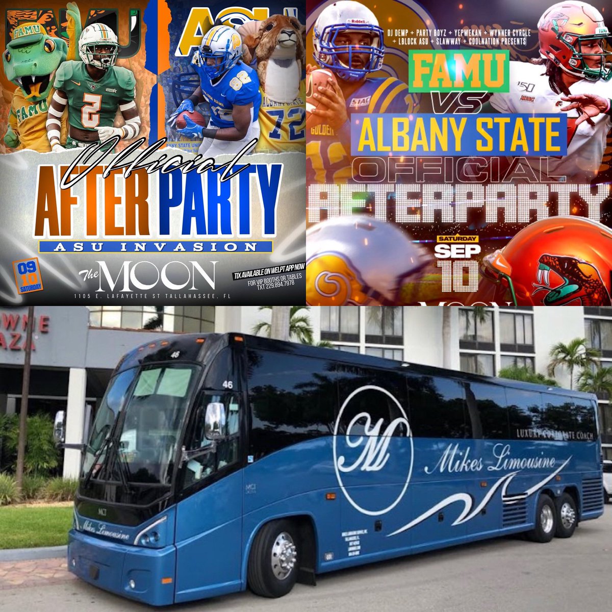 #ASUtoFAMU Bus Trip ! Tickets on sale now ! Bus leave Petro at 6:30 ! weltp.com/event/Bus @Lblockasu <a href="/Moneymagicpromo/">MoneyMagic Promotions</a>