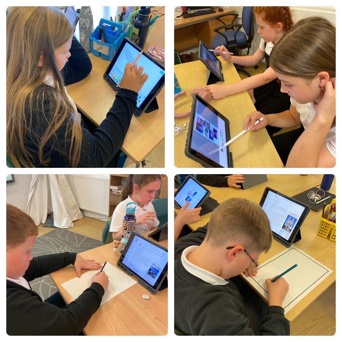 MrsEastonanto's tweet photo. Today in French we learnt numbers to 60 then we played a dice game to practise saying the numbers. Then we started to make posters all about a chosen French monument. Tres bien P6! @MrsMcManusanto 🇫🇷 https://t.co/iiDLMQtl0r