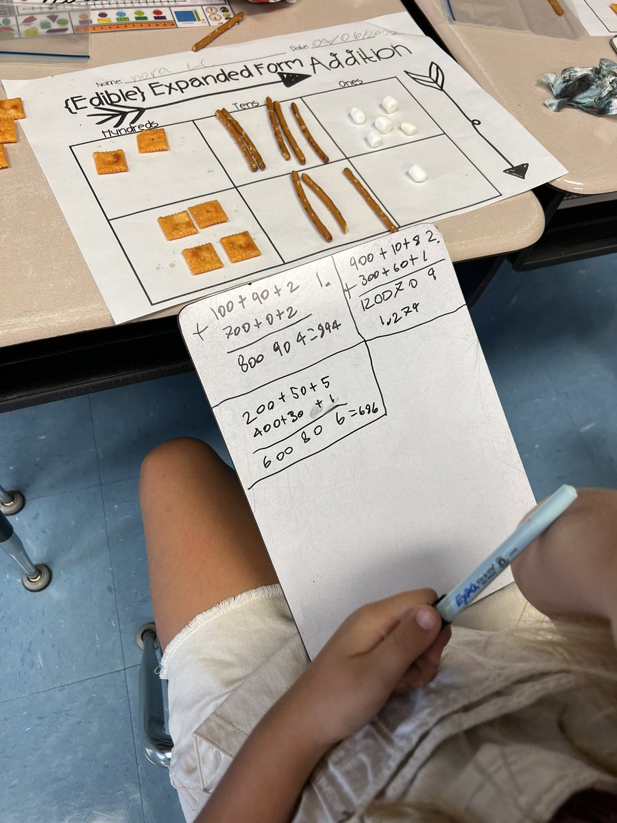 ms_xoshilthn's tweet photo. Third Grade teacher here! Reviewing place value and learning expanded form.  #math #thirdgrade #handson #learningalot https://t.co/6yAJLHM3Nq