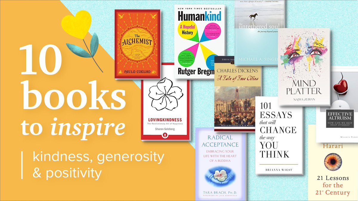 10 books to help inspire kindness, generosity, and positivity from our staff here at Charitable Impact.📚🦋 #NationalReadABookDay #BookRecommendations