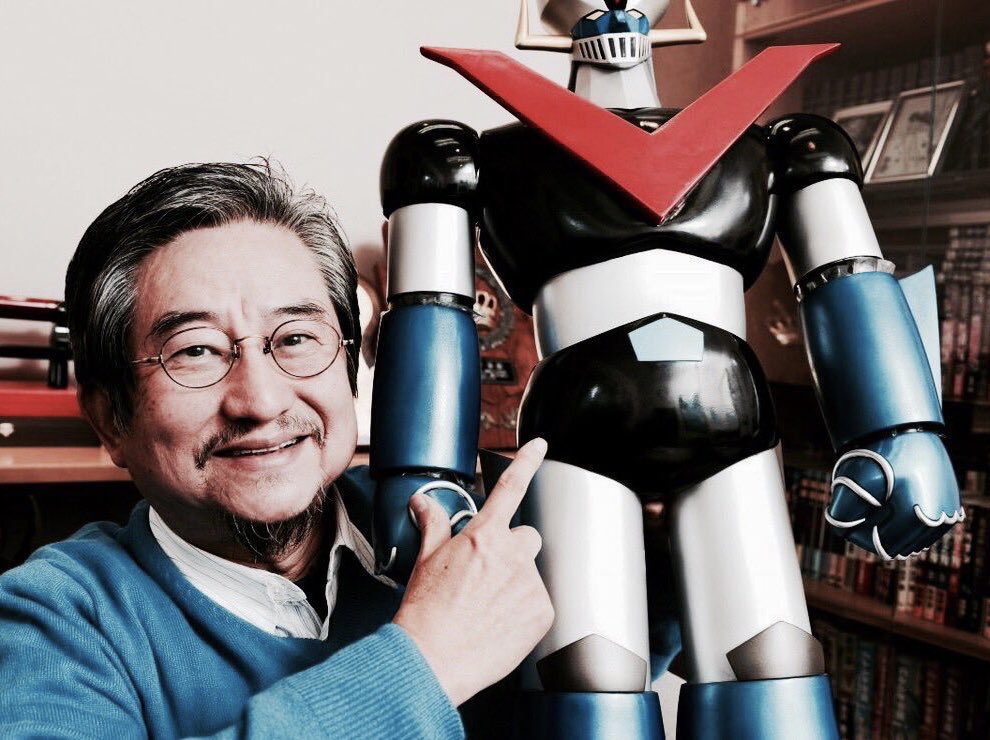 retrochenta's tweet photo. Hoy cumple hoy 77 años el gran Go Nagai, creador de Mazinger Z. Lo que le debemos a este hombre. https://t.co/wEpvYkIJ38