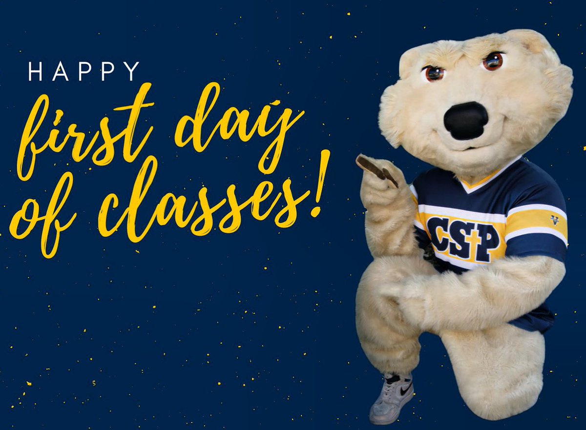 Happy first day of classes, #GoldenBears. We are praying for you as you make this new beginning today. The Lord is with you!

#WeAreCSP #CSPTheology