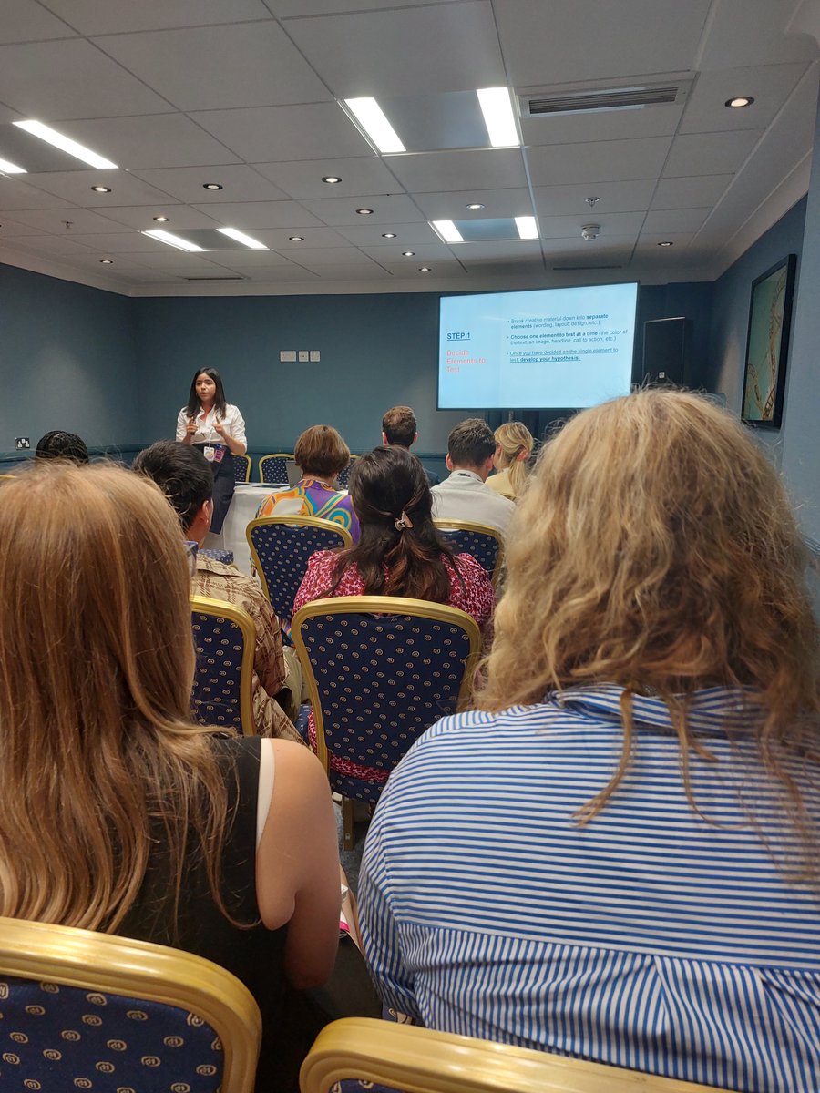 VitalStrat's tweet photo. Today @WSMConference, our Food Policy Program' Communication Manager, @puri_pallavi, presented on "Using A/B Testing to Optimize Public Health Campaigns on Digital Media". #wsmc2022 https://t.co/yFrGI6iQ2C