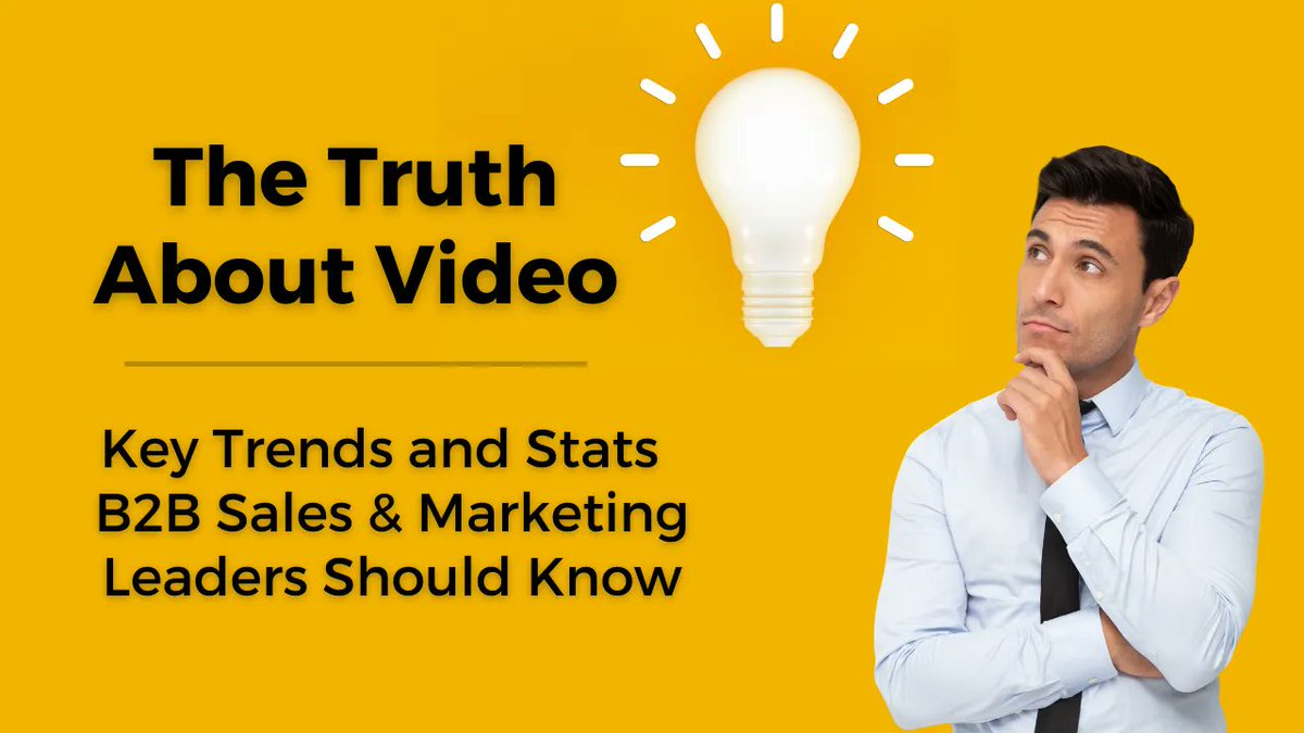 The Truth About Video

New article on <a href="/LinkedIn/">LinkedIn</a> reveals the key stats and trends B2B Sales &amp; Marketers should know

buff.ly/3ARVwTE 

-------

#b2bsales #b2bmarketing #video #trends