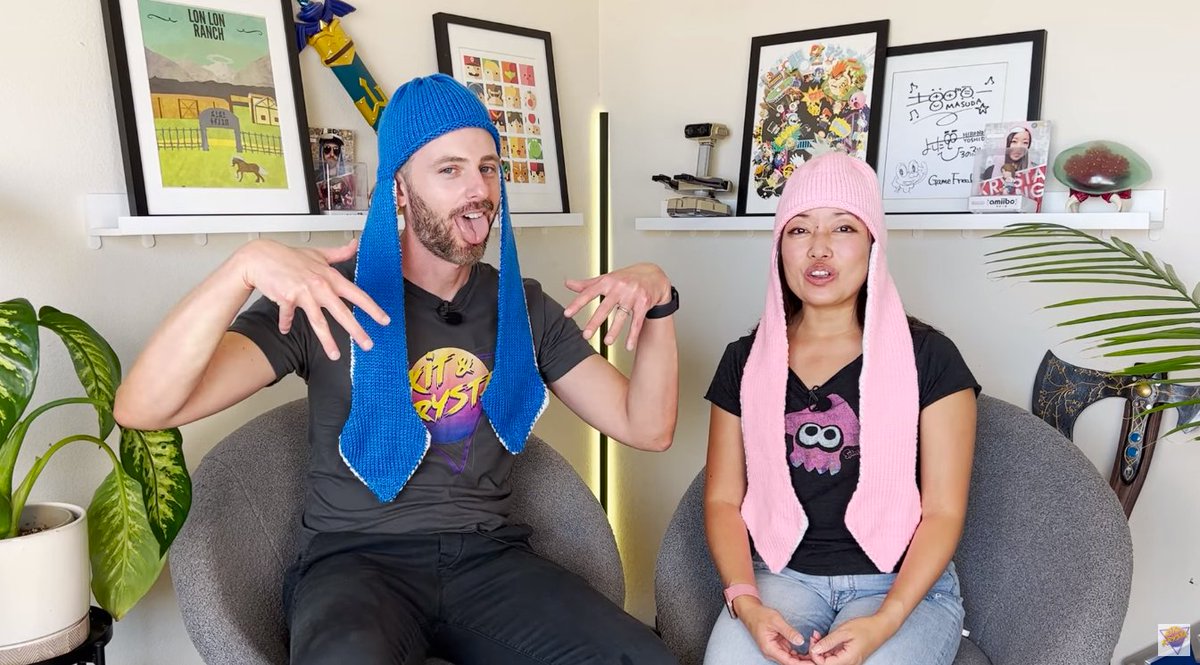 GoNintendoTweet's tweet photo. @KitandKrysta @breath0air @kitosan love the fashion sense! This is going to make my Mom's day. She still can't believe you guys like them so much! https://t.co/sjI7qNt6VV