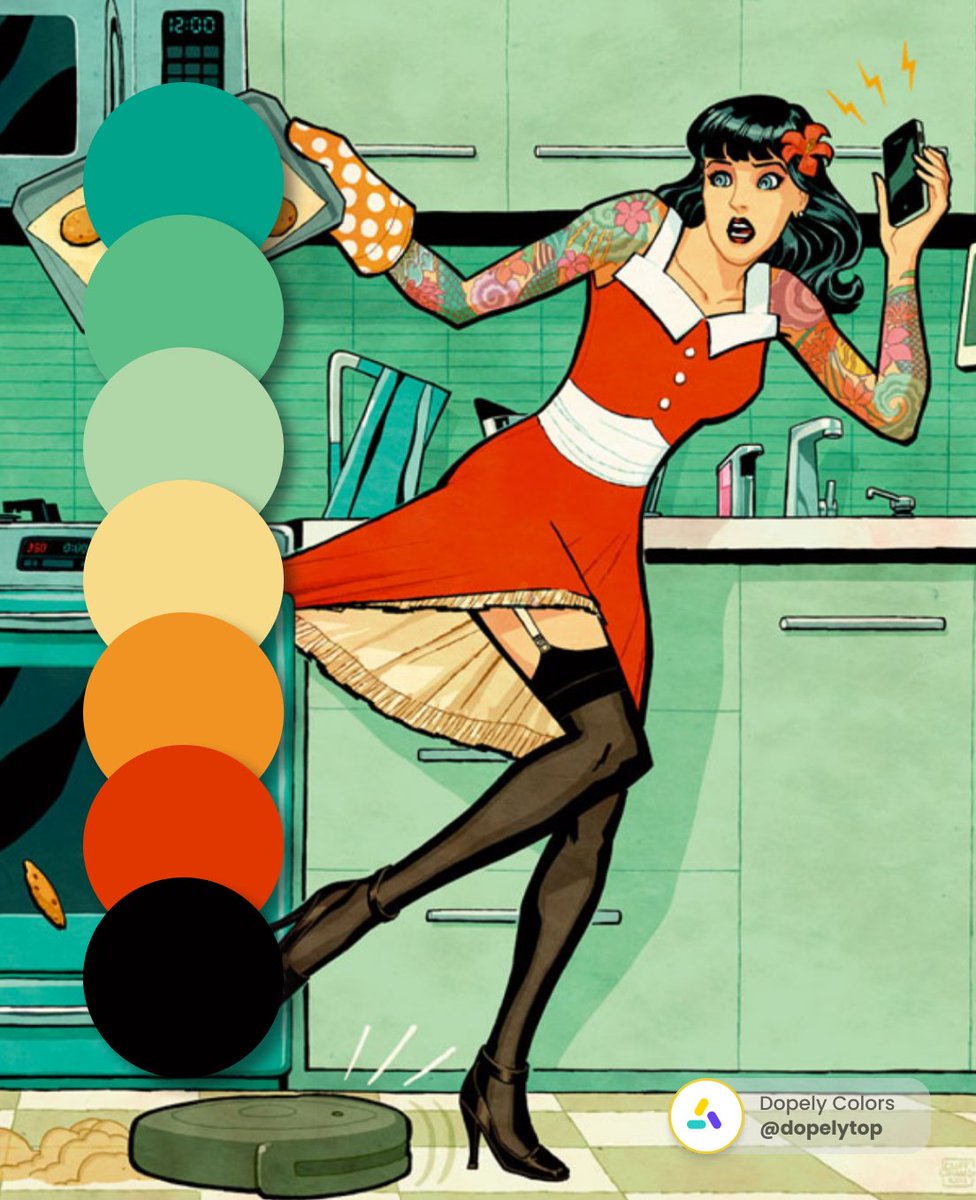 Dopelytop's tweet photo. Here's a glimpse of @cliffchiang's color schemes, so vibrant!
#Imageday #artoftheday #DopelyColors #inspirational #colorpalette https://t.co/D1HzVmxRll