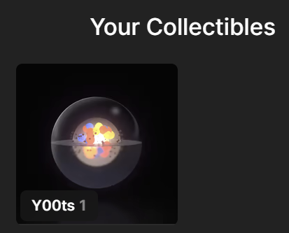 dippiedots's tweet photo. It took a few tries, and I only ever received error messages (4 different error messages in total), but in the end, something must have worked, because I have 1 y00t t00b and 0 $DUST left in my wallet. 

Thank you @y00tsNFT for letting me be a part of this. https://t.co/2eToDQ2joi