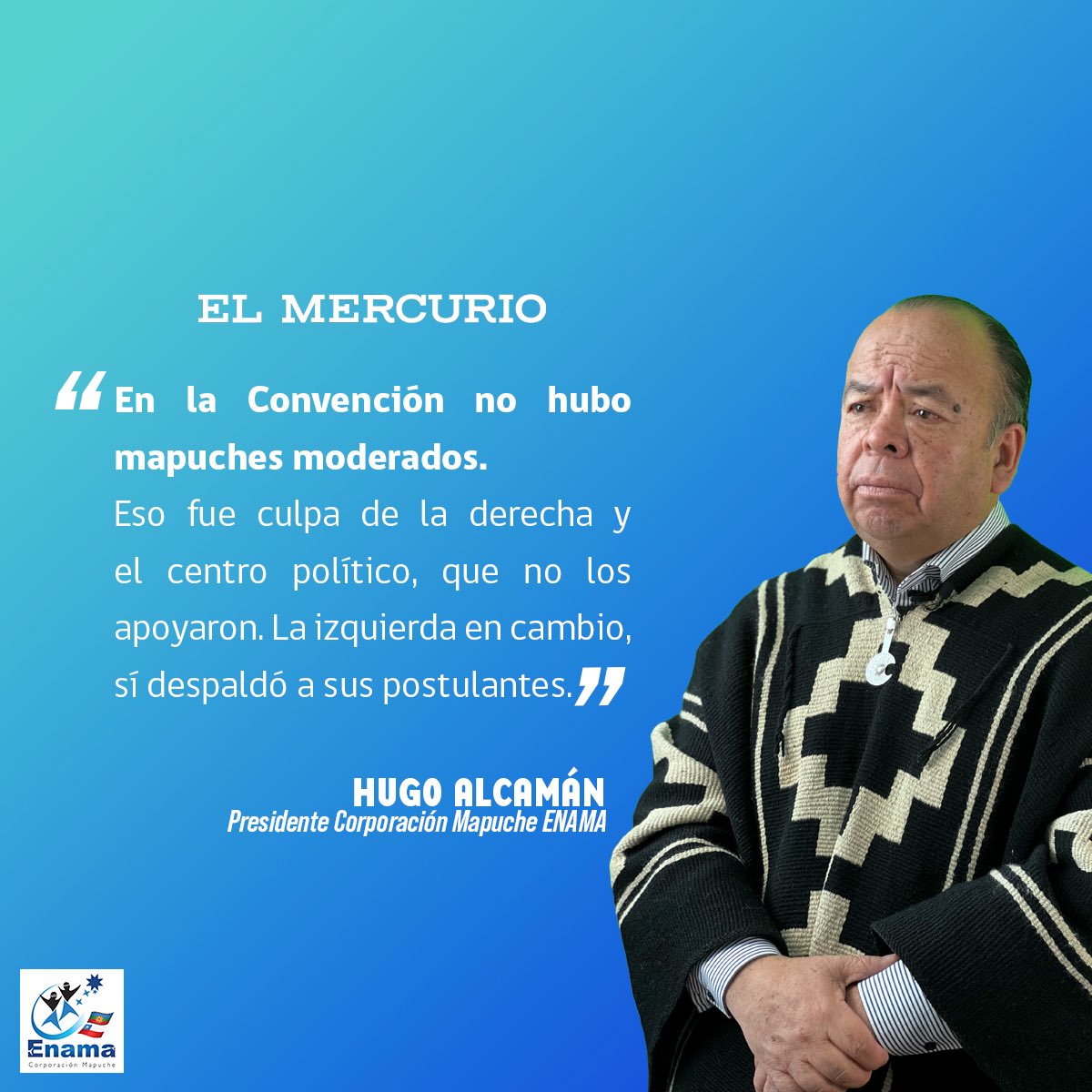 CorpEnama's tweet photo. En las comunas con alta población mapuche, los sufragios a favor del rechazo superarán promedio nacional.  Aquí les dejamos la opinión de nuestro director presidente Hugo Alcaman en @ElMercurio_cl de hoy. https://t.co/I1GcsK352W