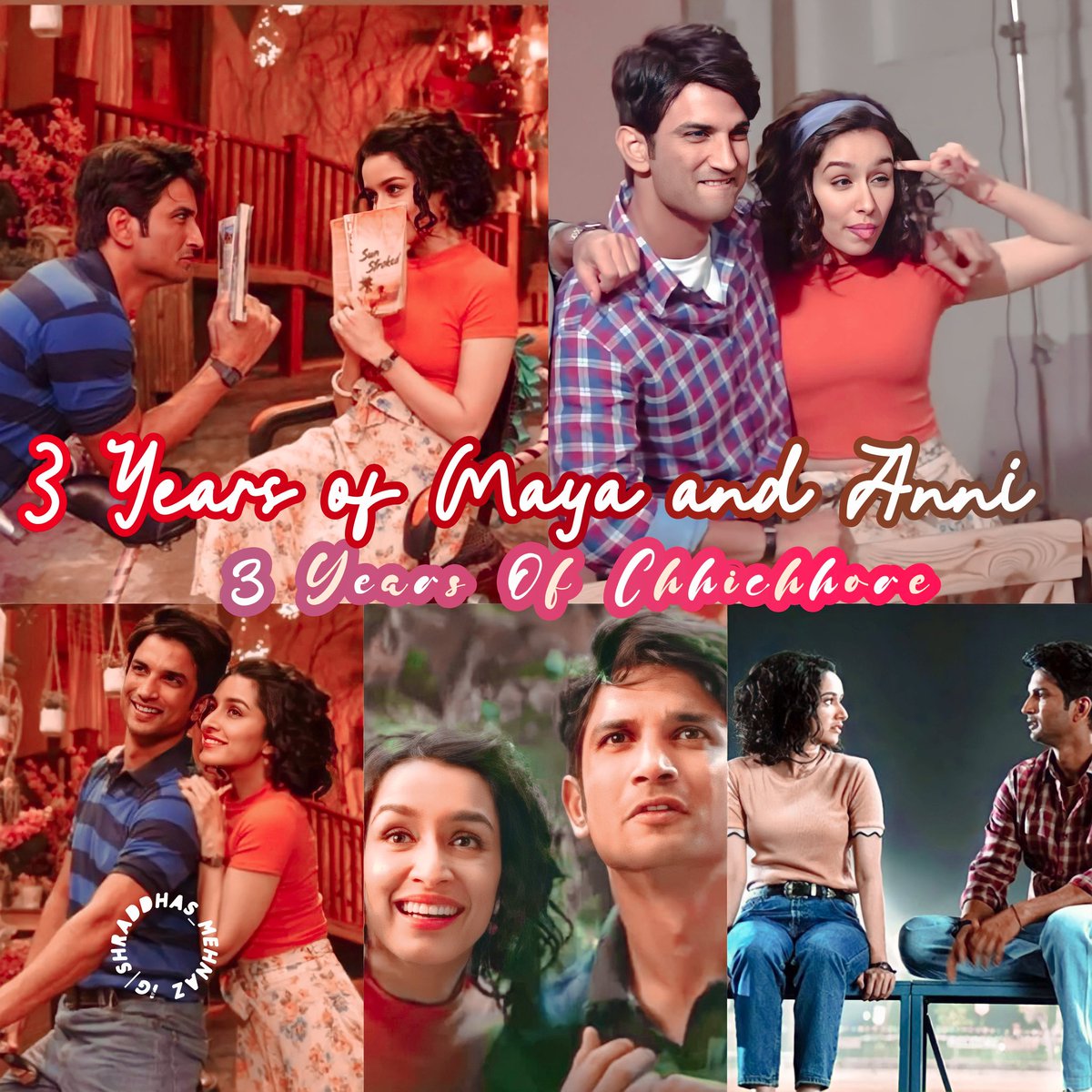 shraddhasmehnaz's tweet photo. #3YearsOfChhichhore
#ShraddhaKapoor
#SushantSinghRajput https://t.co/rDt5W9PiSE