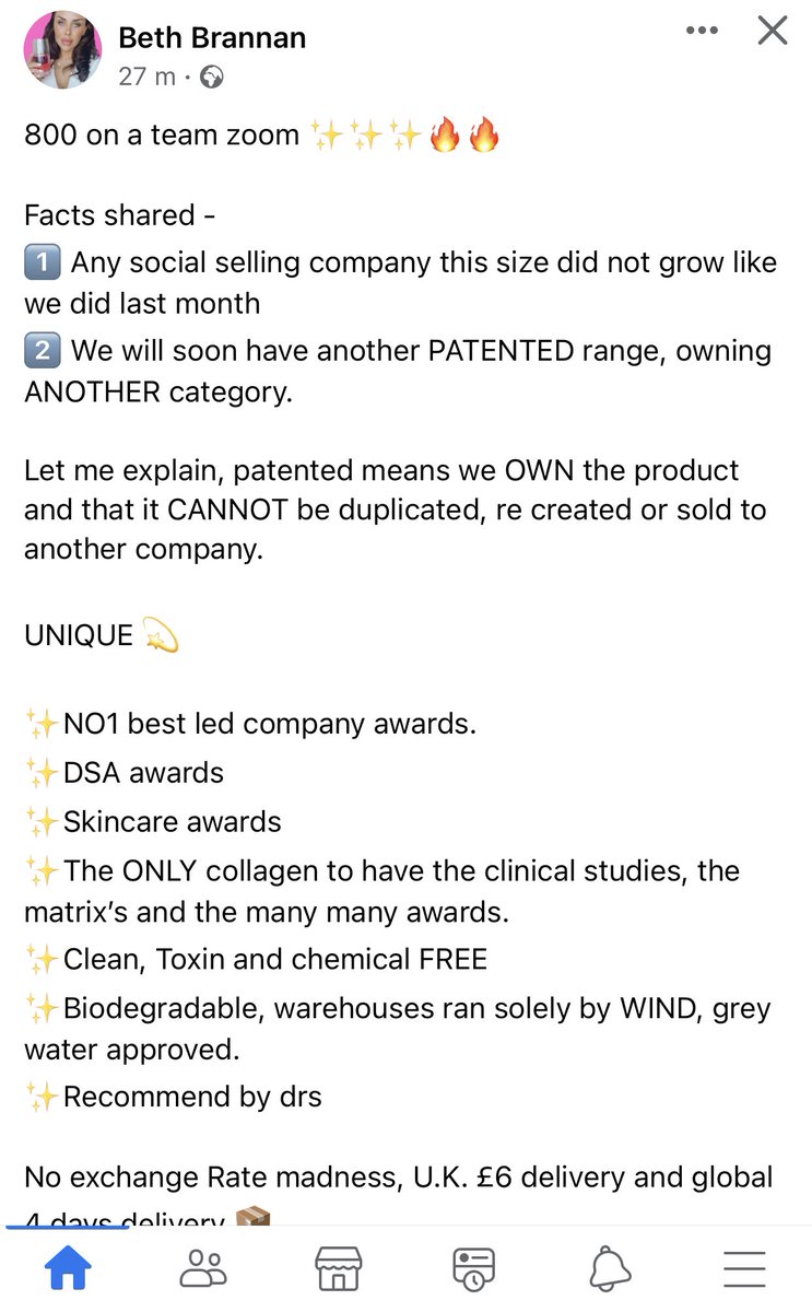 MLMshyster's tweet photo. A veritable false claim shopping list by this @Modere_US #Neways person whose name many will recall frm #LifeTreeWorld, #Valentus, #Nutonic & her other #MLM I’ve forgotton, & #Entrepreneursity lecturer 🙄. #ClinicallyProven #chemicalfree, Dr recommended apparently. @NTSscamsteam https://t.co/Z6S6FKyXob